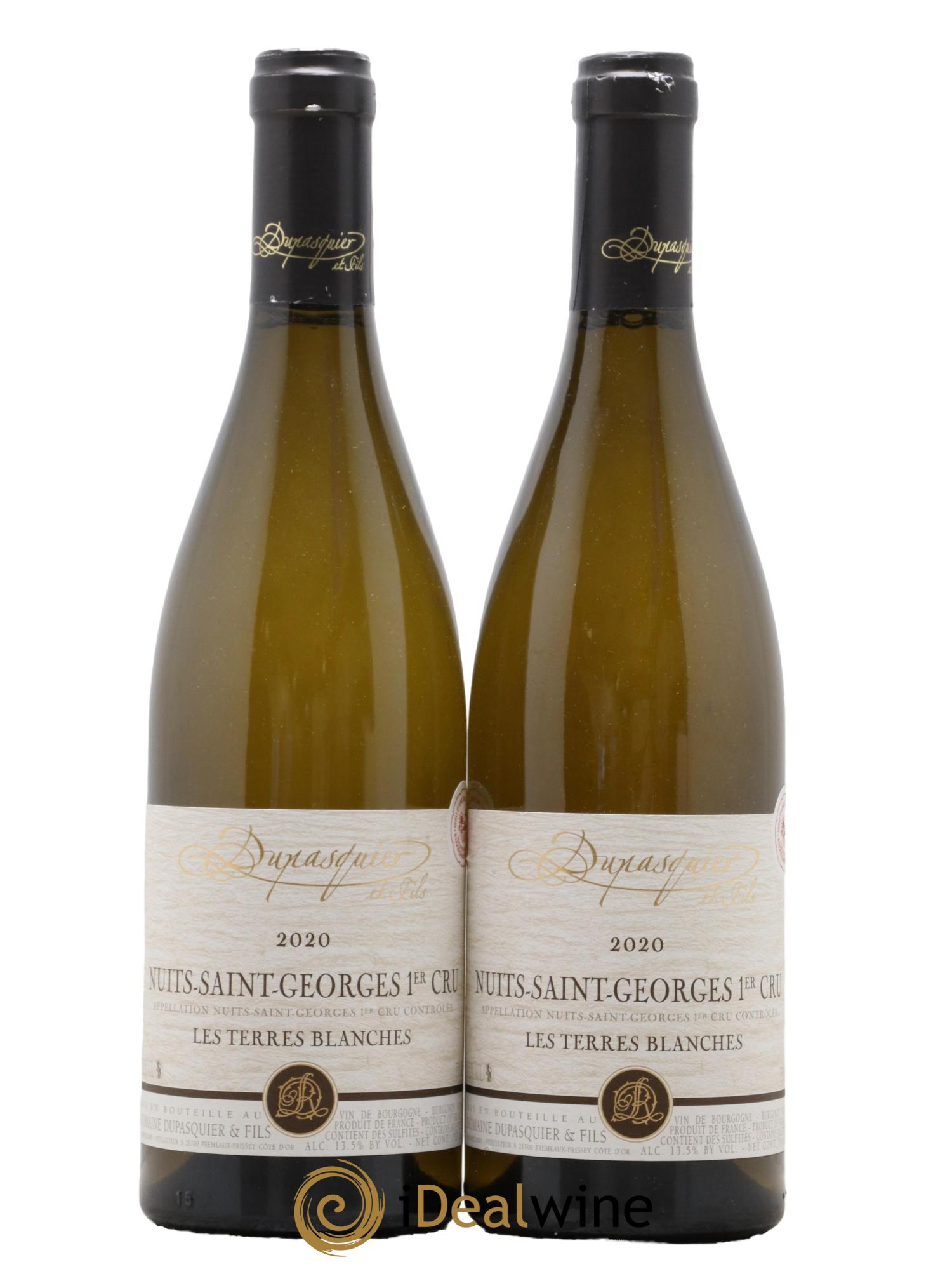 Nuits Saint-Georges 1er Cru Les Terres Blanches Domaine Dupasquier et Fils 2020 - Lotto di 2 bottiglie - 0