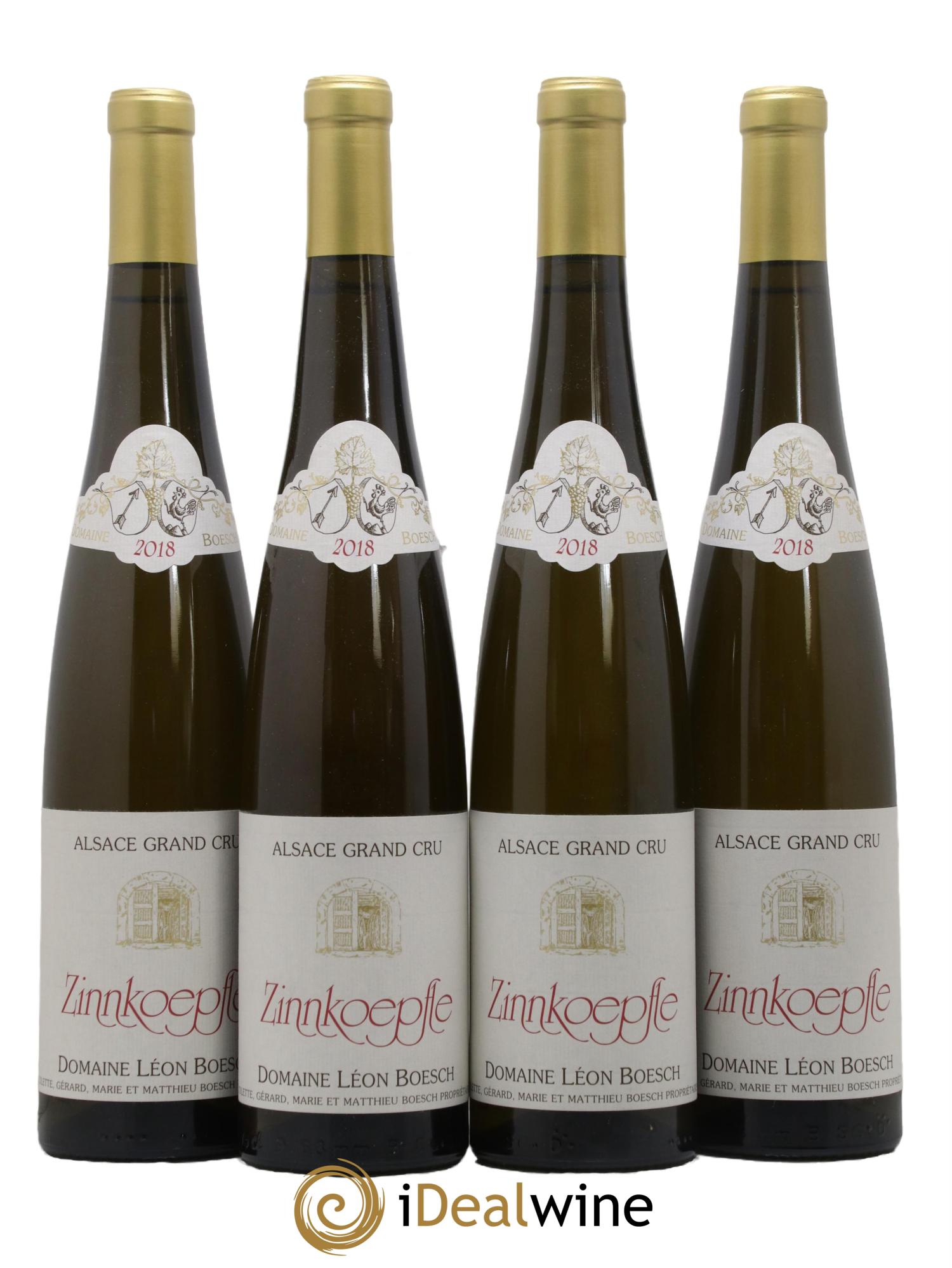 Alsace Grand Cru Zinnkoepflé Gewurztraminer Sec Domaine Léon Boesch 2018 - Lot of 4 bottles - 0