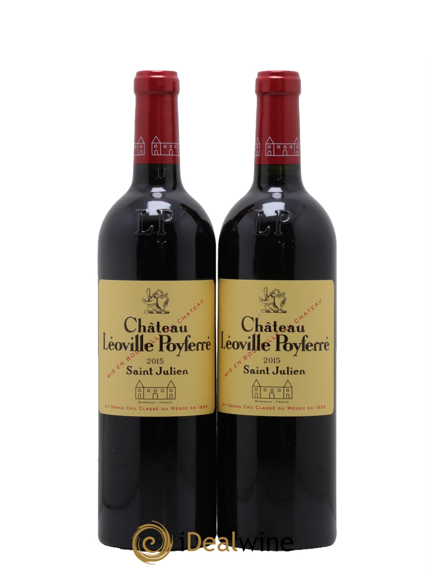 Château Léoville Poyferré 2ème Grand Cru Classé 2015 - Lot de 2 bouteilles - 0