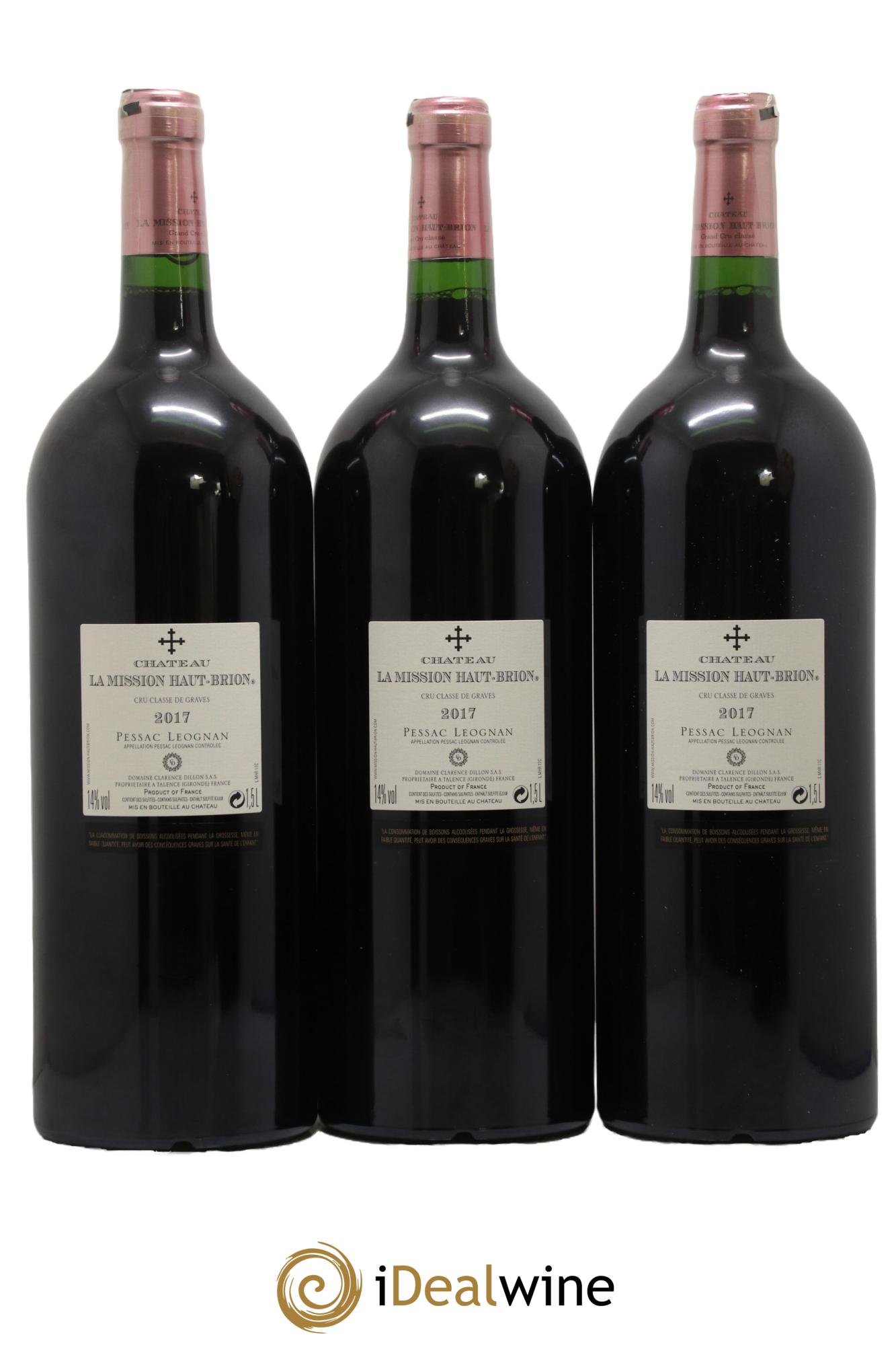 Château la Mission Haut-Brion Cru Classé de Graves  2017 - Lot de 3 magnums - 1