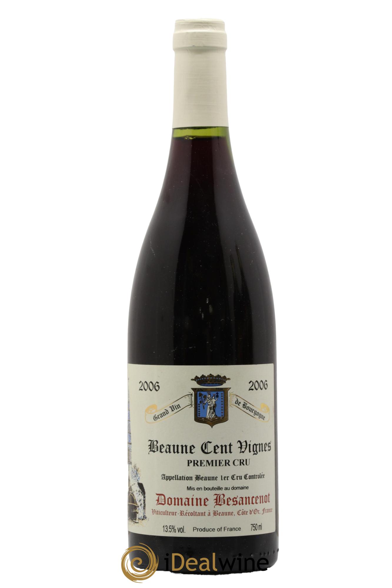 Beaune 1er Cru Les Cent Vignes Domaine Besancenot 2006 - Posten von 1 Flasche - 0