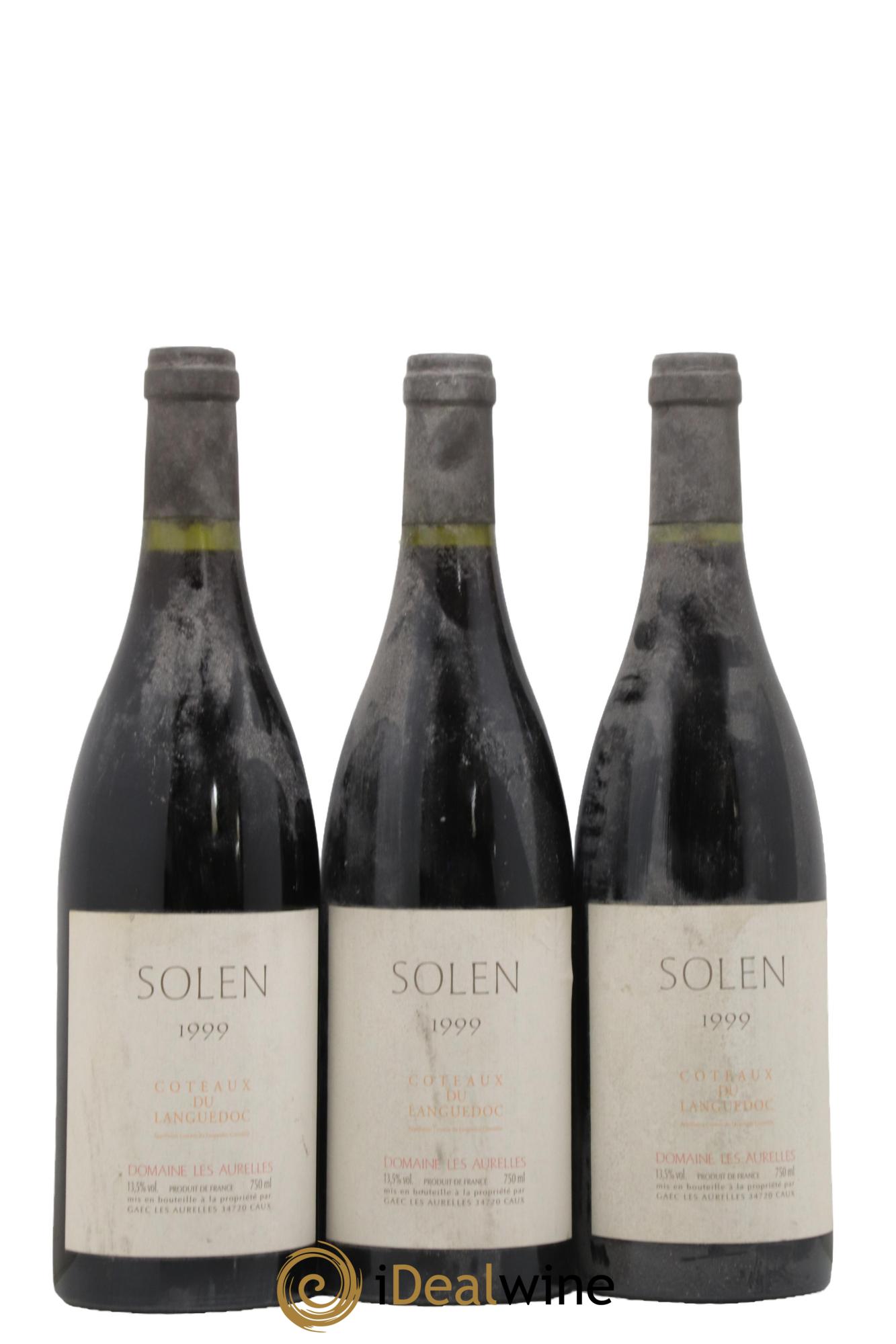 Coteaux du Languedoc Solen Domaine les Aurelles 1999 - Posten von 3 Flaschen - 0