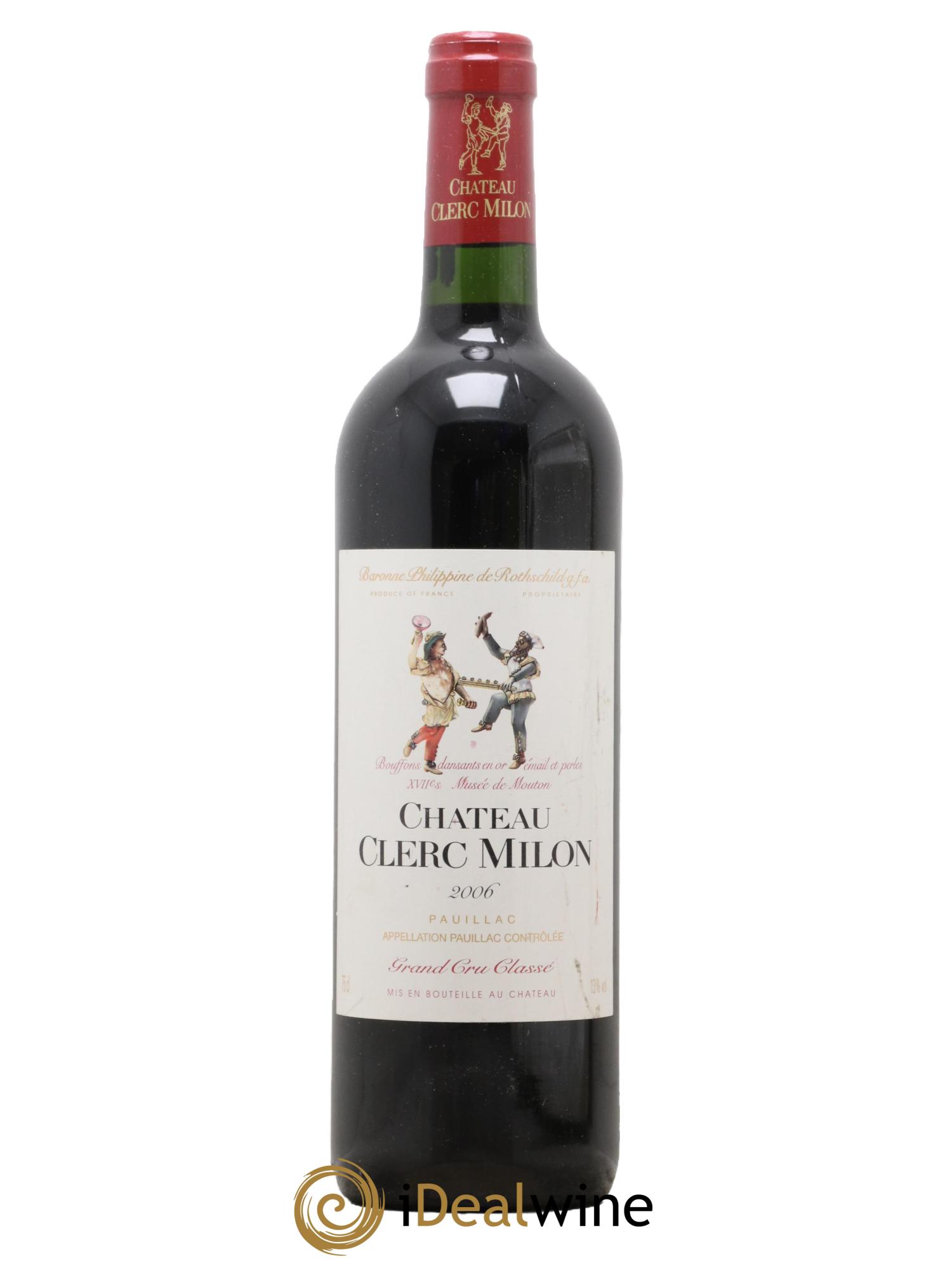 Château Clerc Milon 5ème Grand Cru Classé 2006 - Lot de 1 bouteille - 0