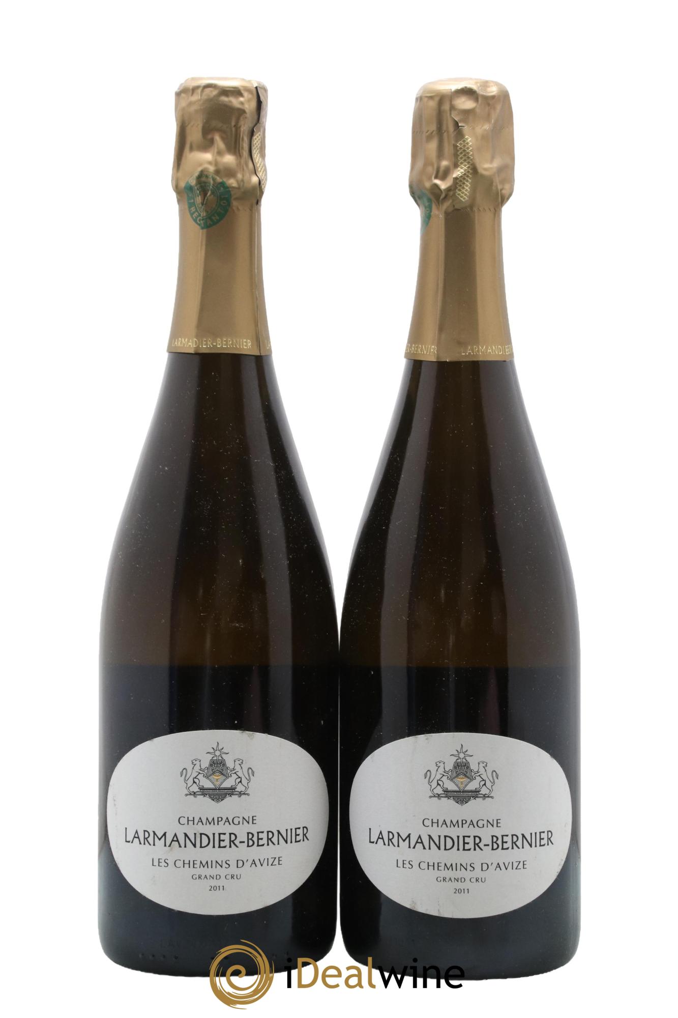 Les Chemins d'Avize Grand Cru Extra-Brut Larmandier-Bernier 2011 - Lot of 2 bottles - 0