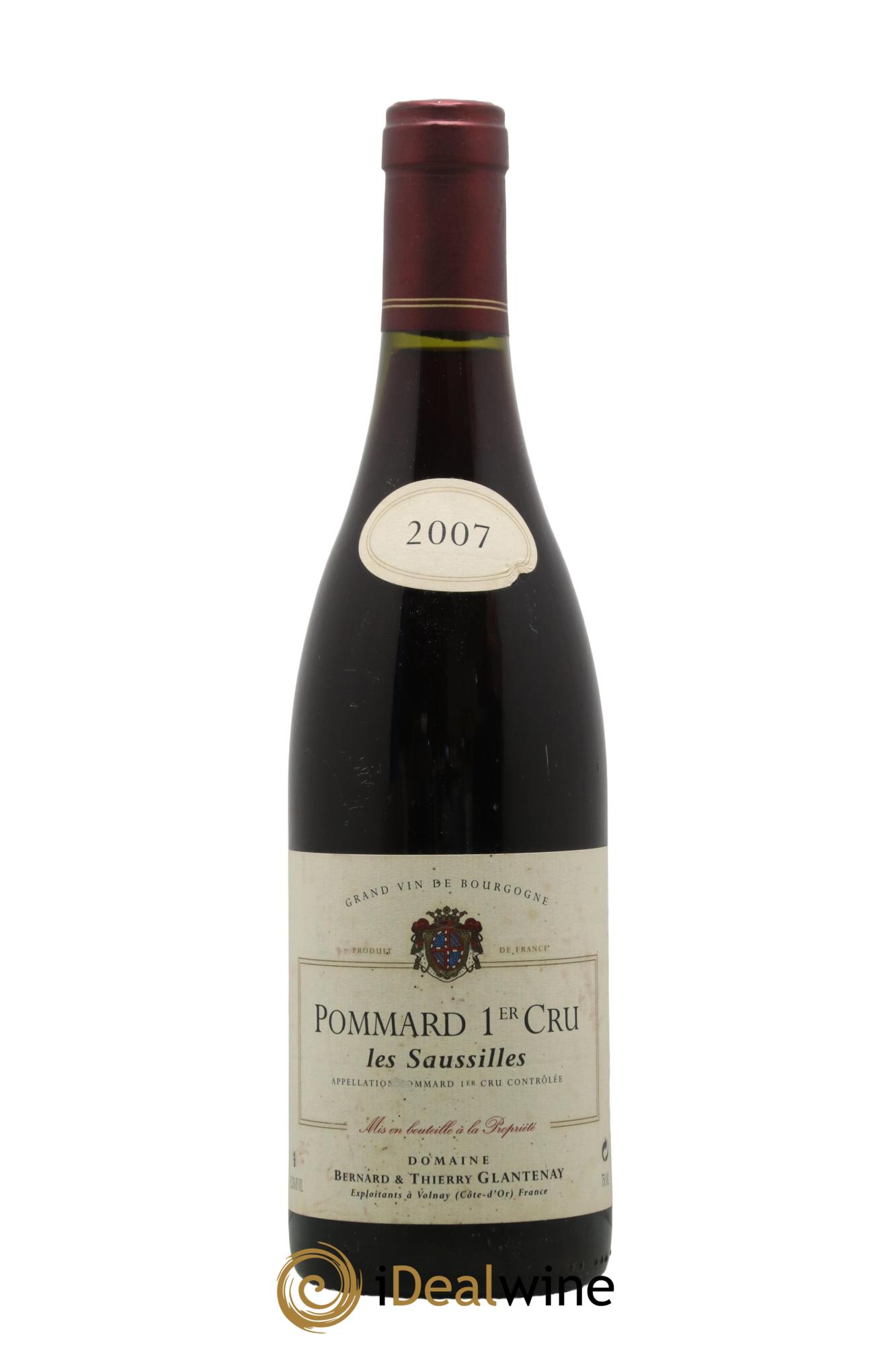 Pommard 1er Cru Les Saussilles Bernard et Thierry Glantenay (Domaine) 2007 - Lot de 1 bouteille - 0