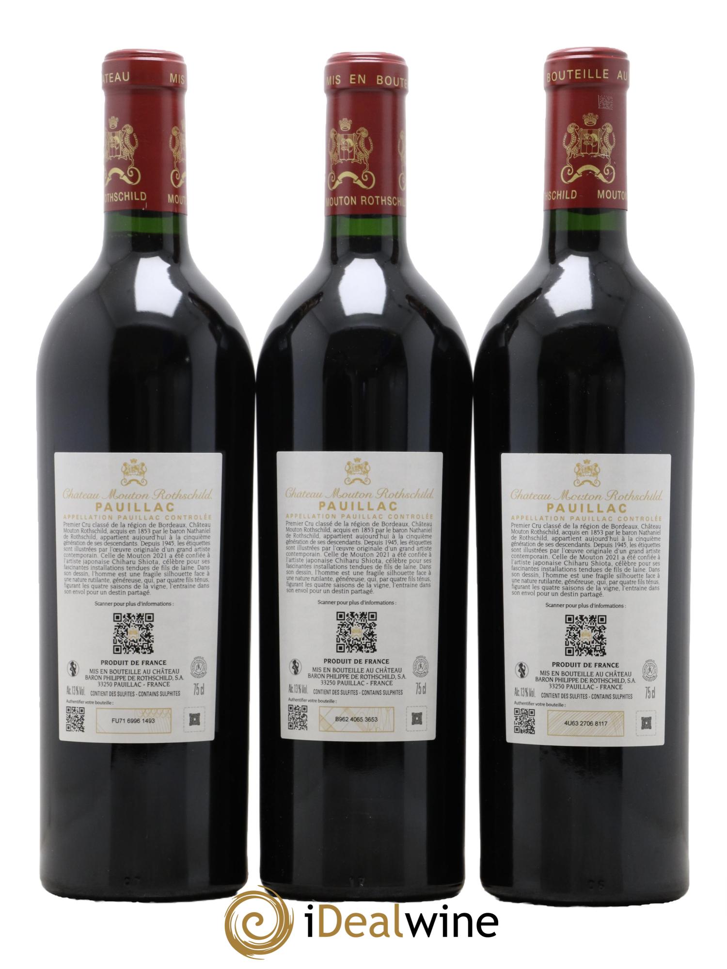 Château Mouton Rothschild 1er Grand Cru Classé 2021 - Lot de 6 bouteilles - 4