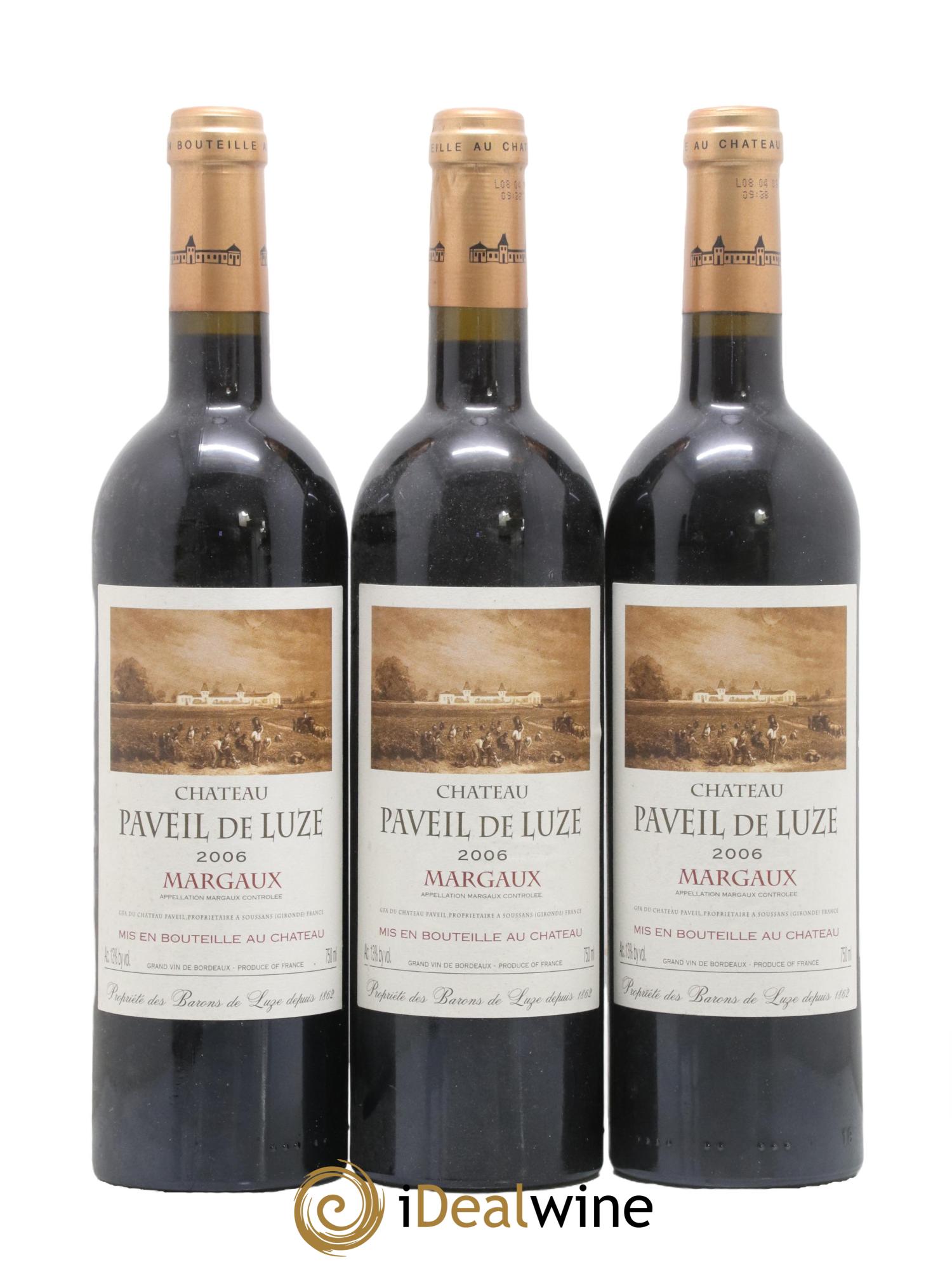 Château Paveil de Luze Cru Bourgeois 2006 - Lot de 3 bouteilles - 0