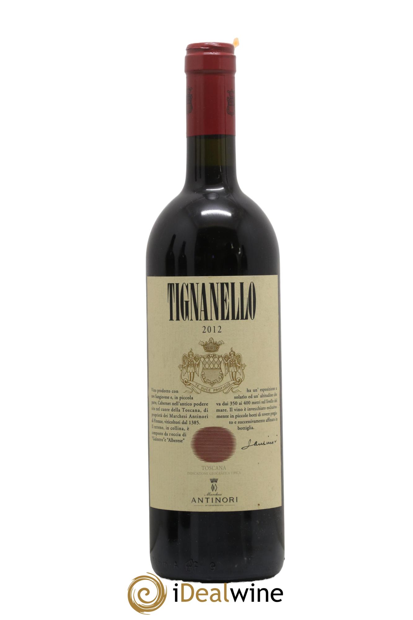 Toscana IGT Tignanello Tenuta Tignanello - Antinori 2012 - Lot of 1 bottle - 0