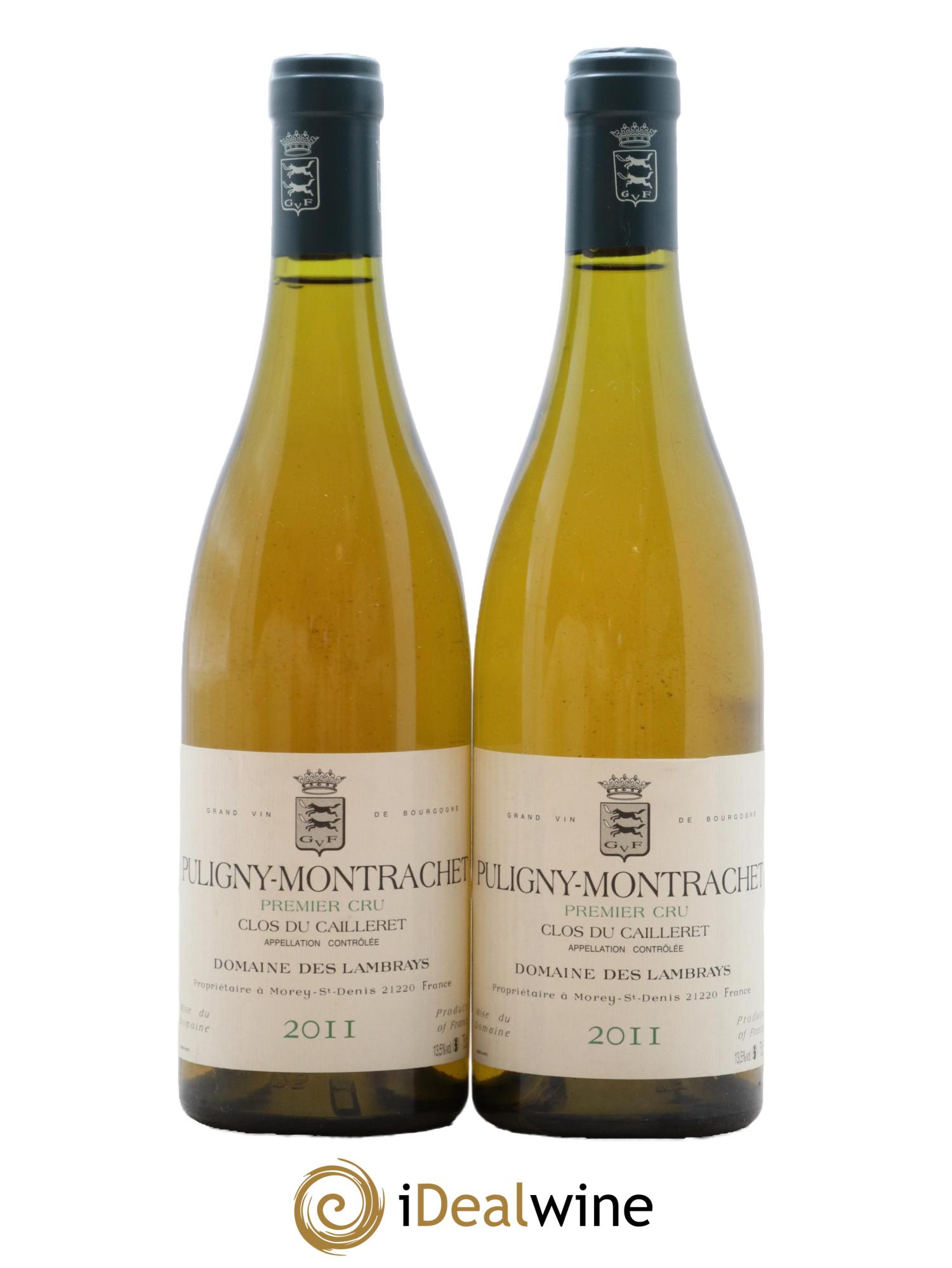 Puligny-Montrachet 1er Cru Clos du Cailleret Domaine des Lambrays 2011 - Lot de 2 bouteilles - 0