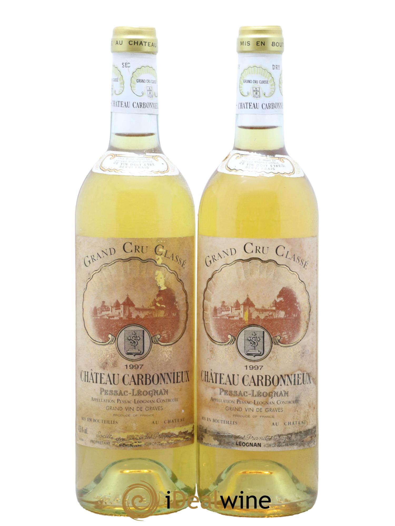 Château Carbonnieux Cru Classé de Graves  1997 - Lot de 2 bouteilles - 0