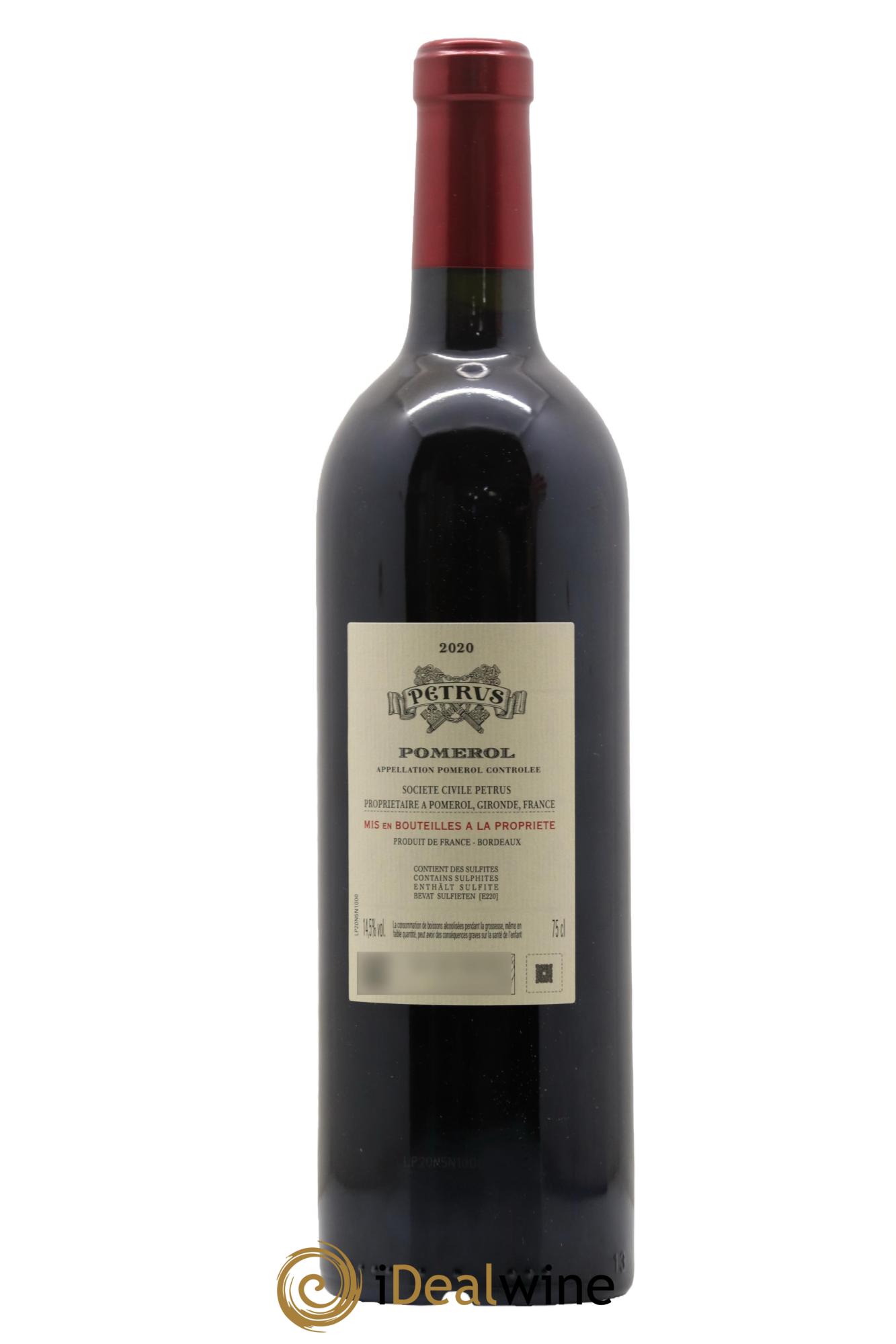 Petrus 2020 - Lot de 1 bouteille - 2