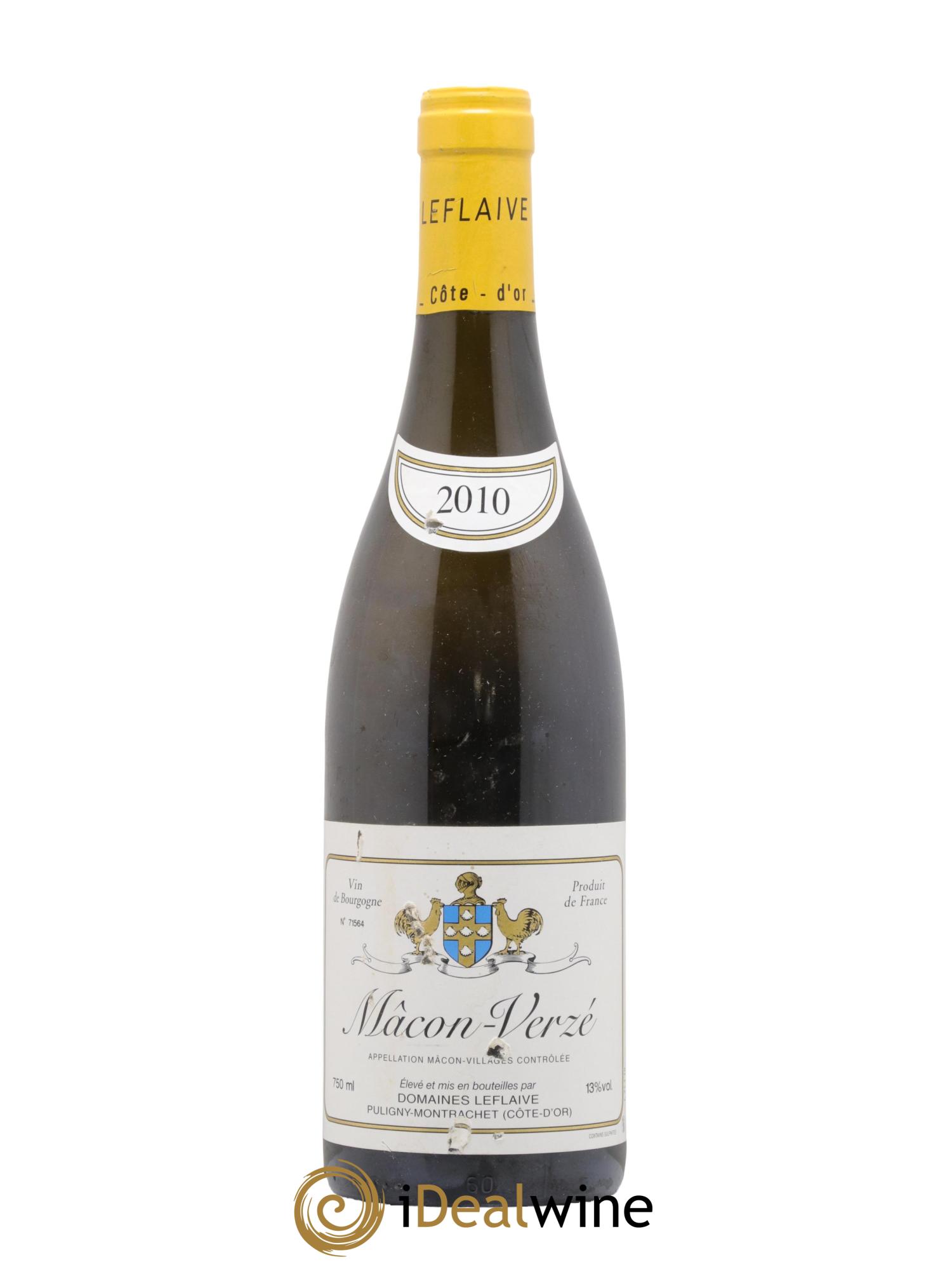 Mâcon Verzé Leflaive (Domaine) 2010 - Lot of 1 bottle - 0