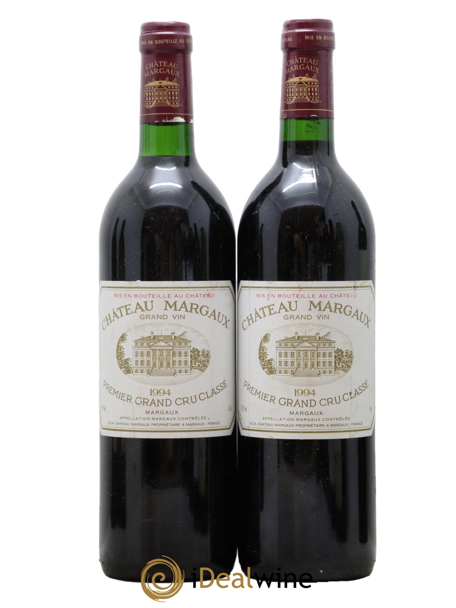 Château Margaux 1er Grand Cru Classé 1994 - Posten von 2 Flaschen - 0