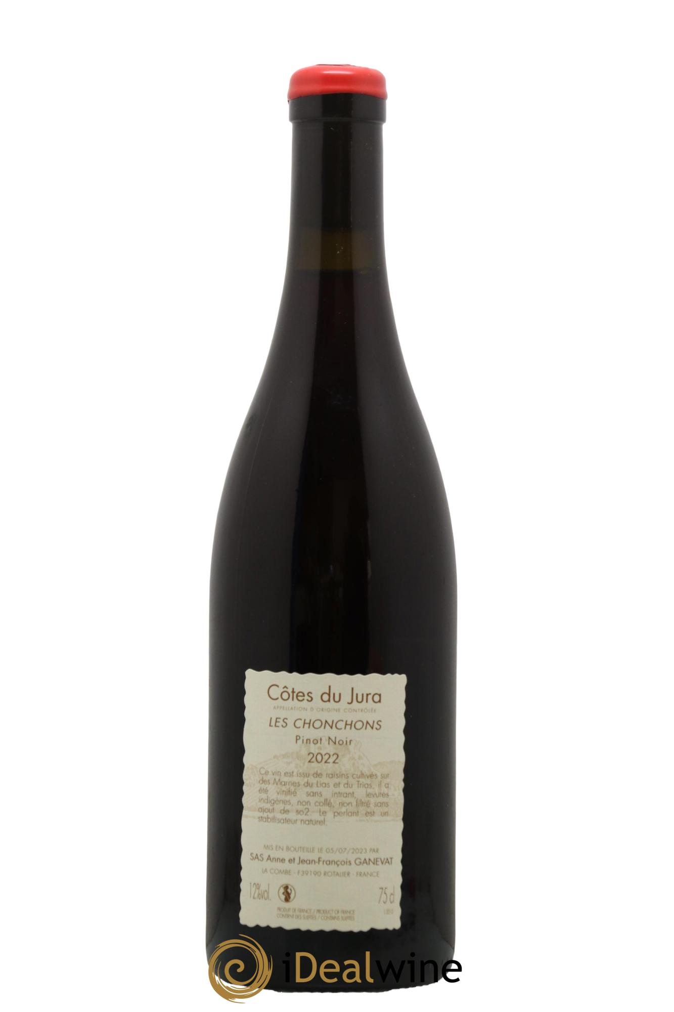 Côtes du Jura Pinot Noir Les Chonchons Anne et Jean François Ganevat 2022 - Lot de 1 bouteille - 1