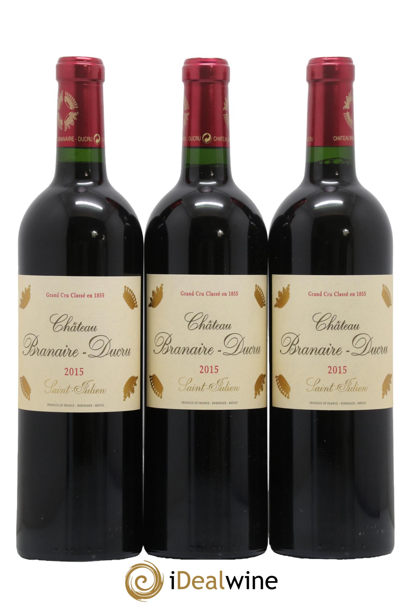 Château Branaire Ducru 4ème Grand Cru Classé 2015 - Posten von 6 Flaschen - 2