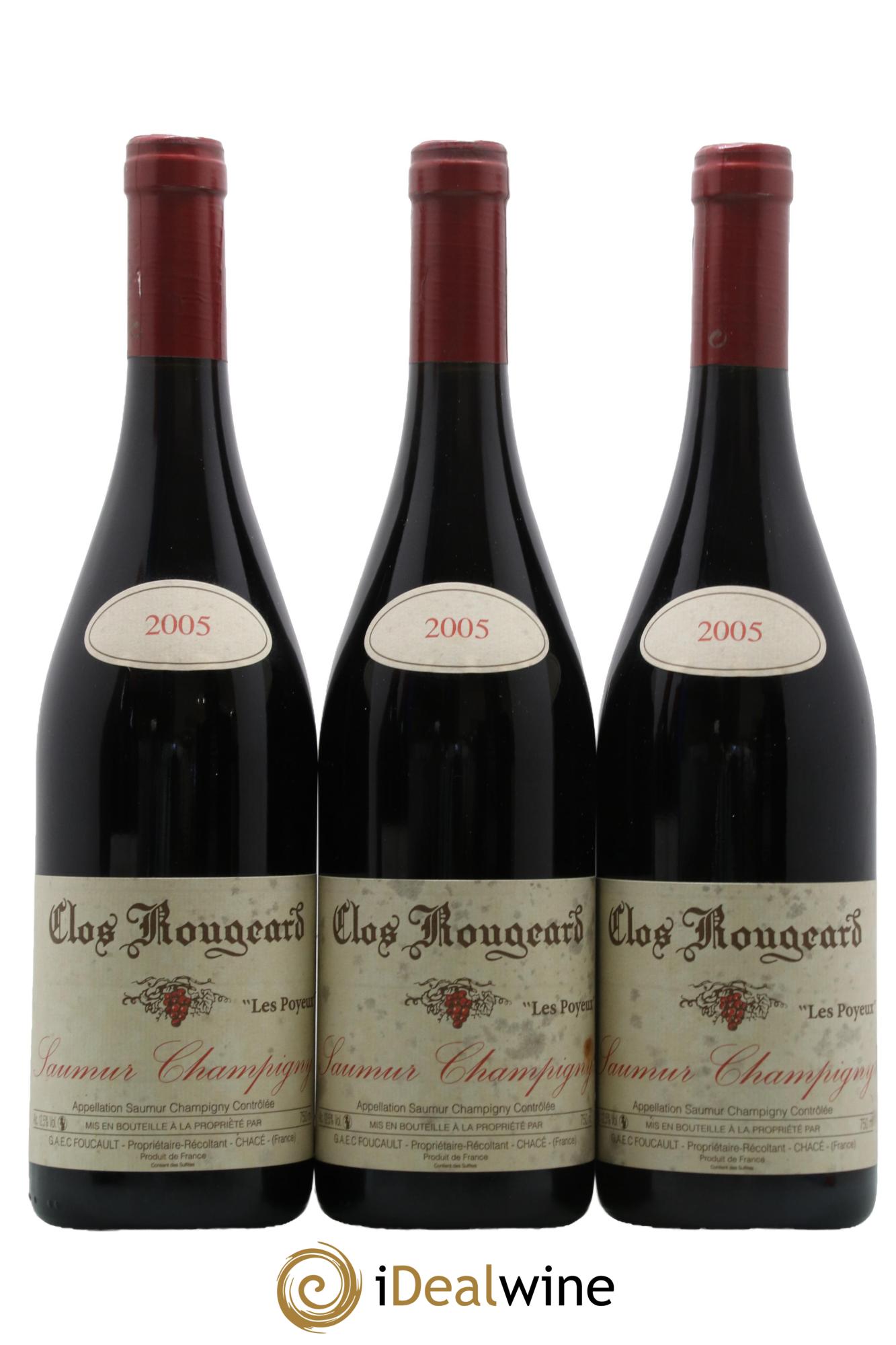 Saumur-Champigny Les Poyeux Clos Rougeard 2005 - Lot de 3 bouteilles - 0