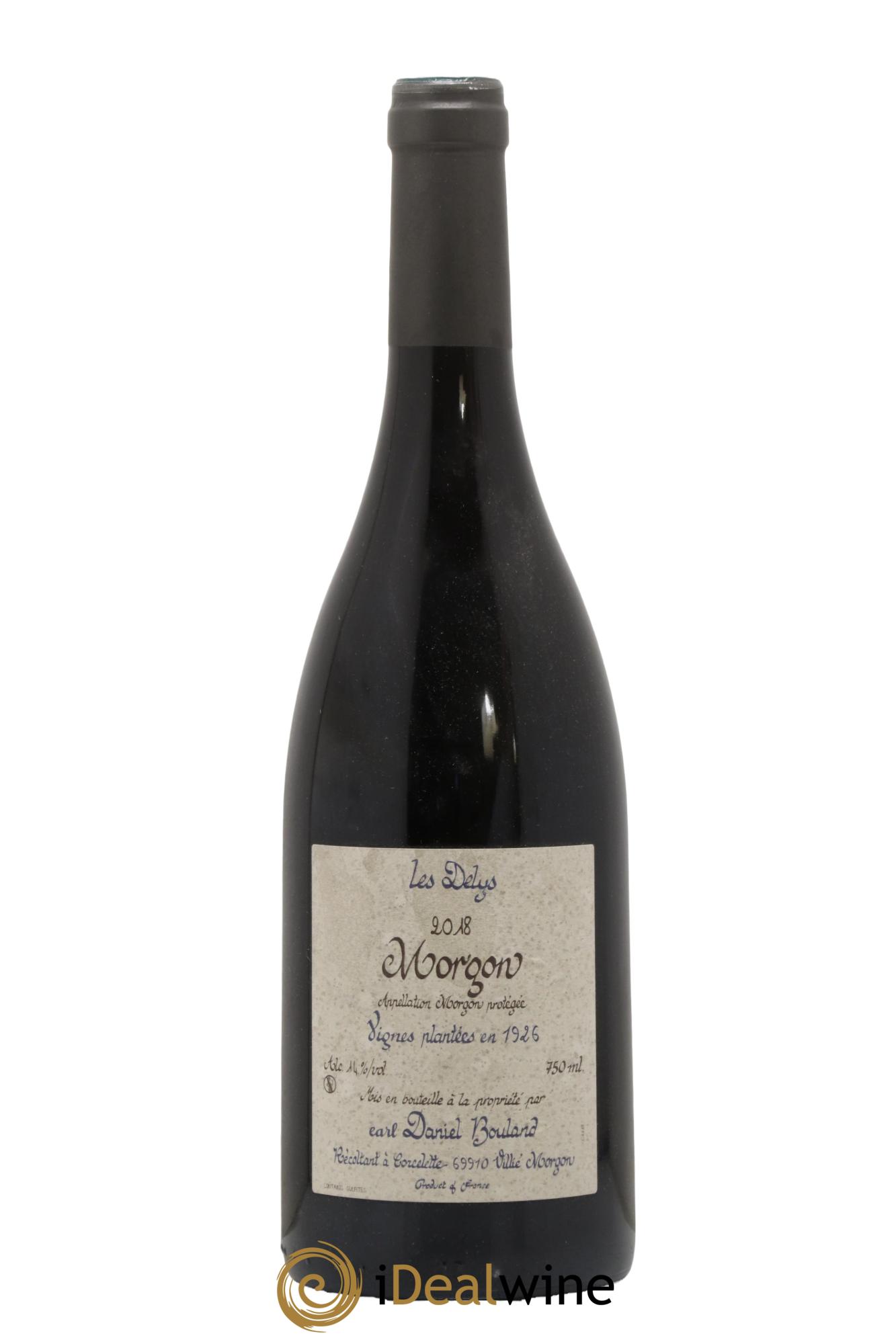 Morgon Delys Daniel Bouland (Domaine) Vignes plantées en 1926 2018 - Lot de 1 bouteille - 0