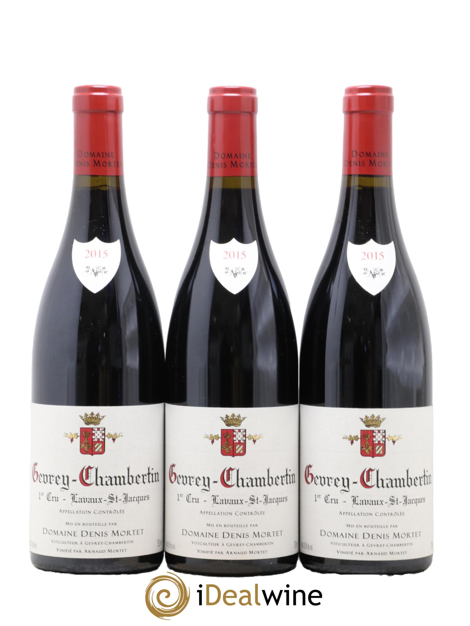 Gevrey-Chambertin 1er Cru Lavaux Saint Jacques Denis Mortet (Domaine) 2015 - Lot de 3 bouteilles - 0