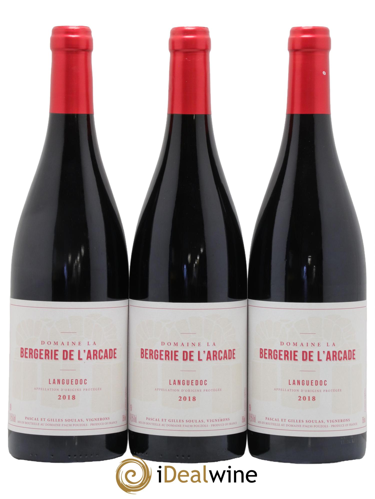 Languedoc La Bergerie de l'Arcade (Domaine) 2018 - Posten von 3 Flaschen - 0