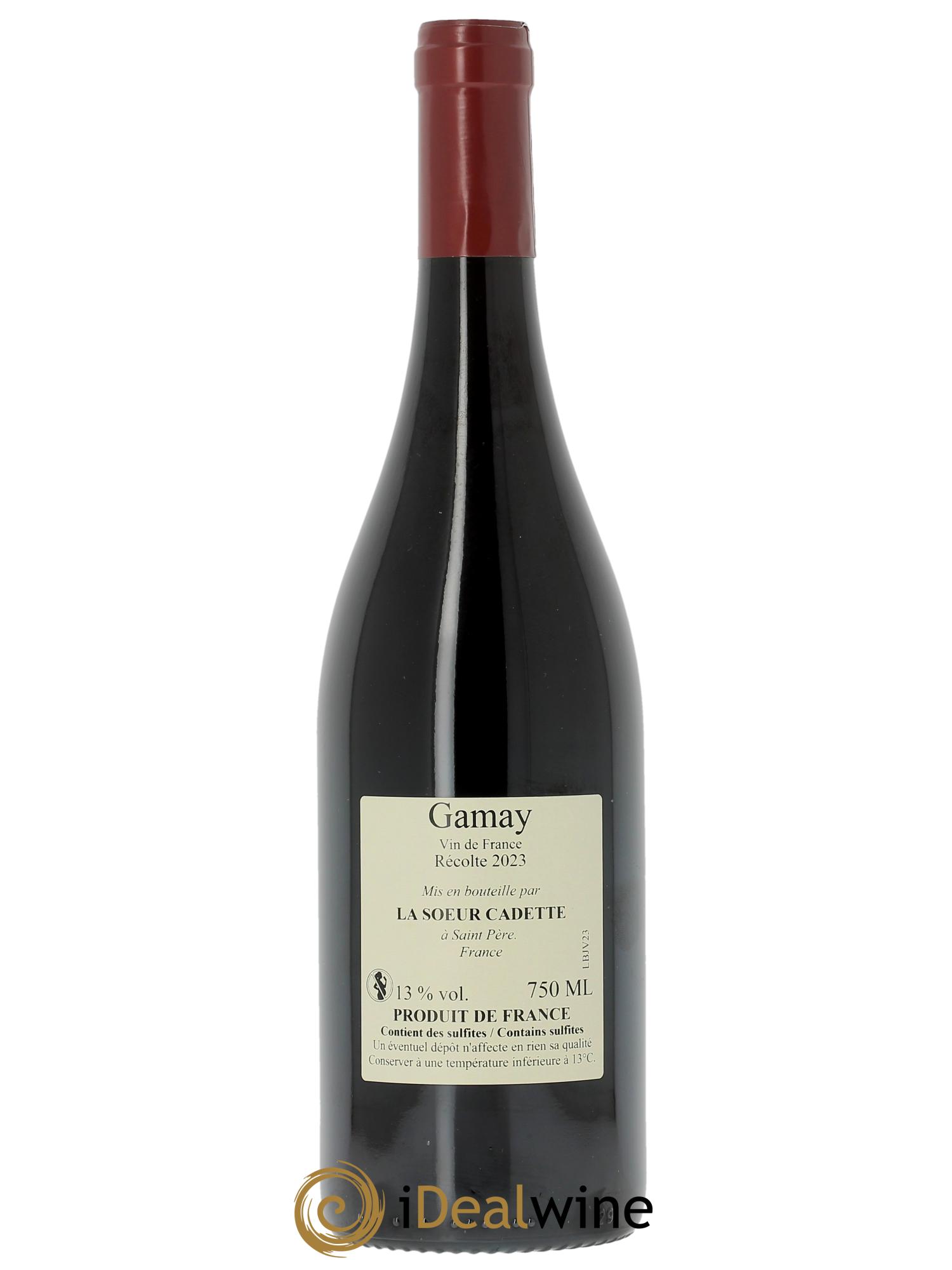 Vin de France Gamay La Soeur Cadette  2023 - Lotto di 1 bottiglia - 1