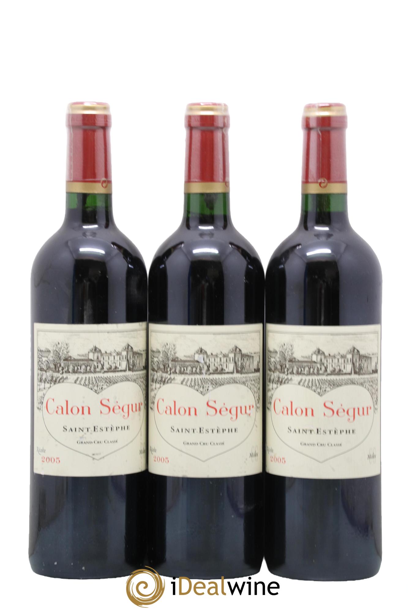 Château Calon Ségur 3ème Grand Cru Classé 2005 - Posten von 3 Flaschen - 0