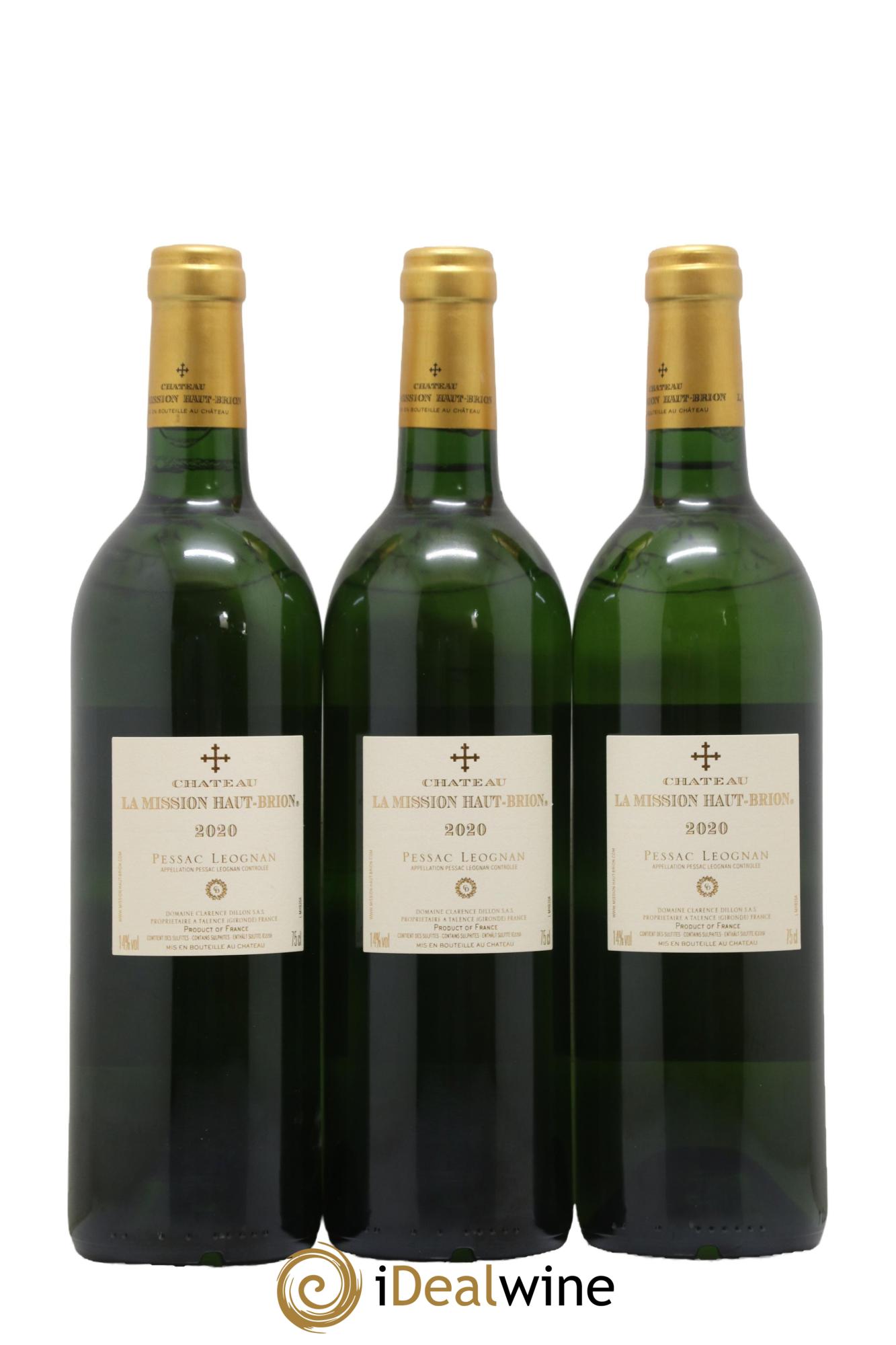 Château la Mission Haut-Brion 2020 - Posten von 3 Flaschen - 1