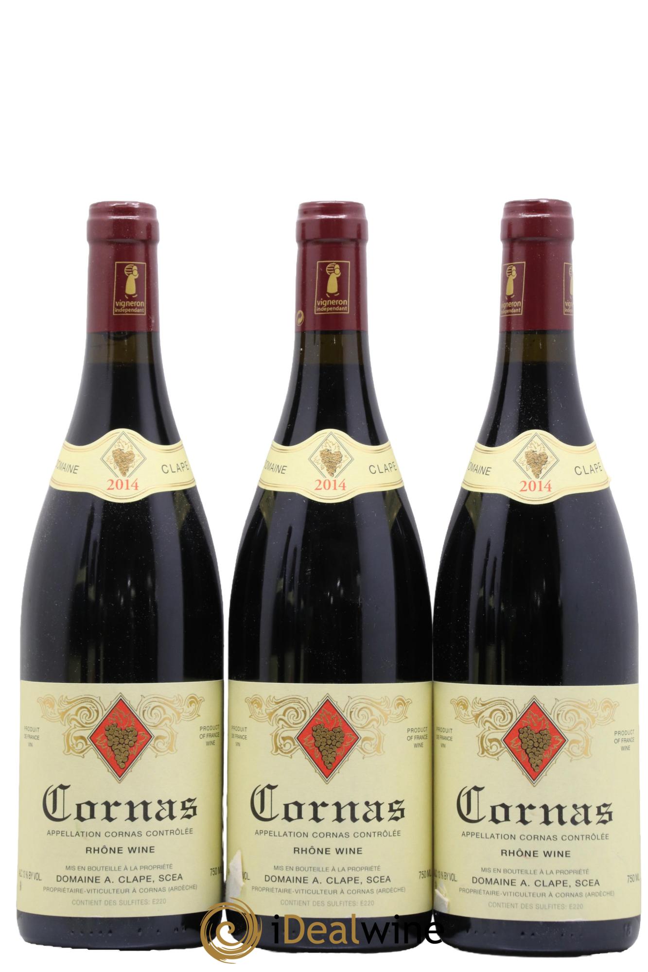 Cornas Auguste Clape 2014 - Lot of 3 bottles - 0