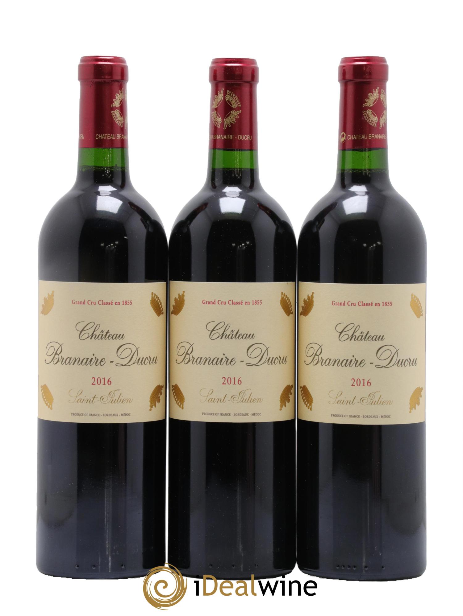 Château Branaire Ducru 4ème Grand Cru Classé 2016 - Lot de 6 bouteilles - 1