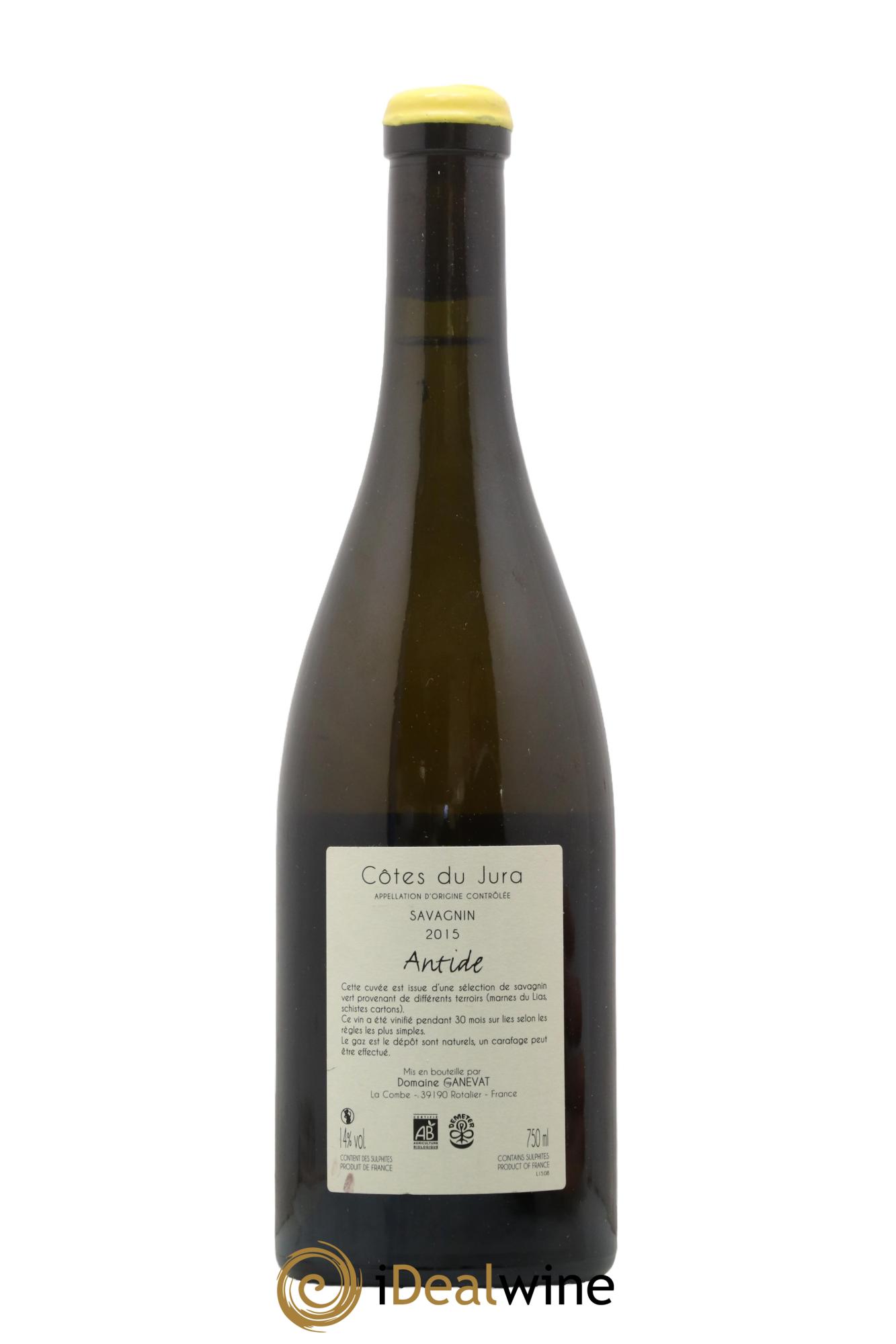 Côtes du Jura Savagnin Antide Jean-François Ganevat (Domaine) 2015 - Lot of 1 bottle - 1