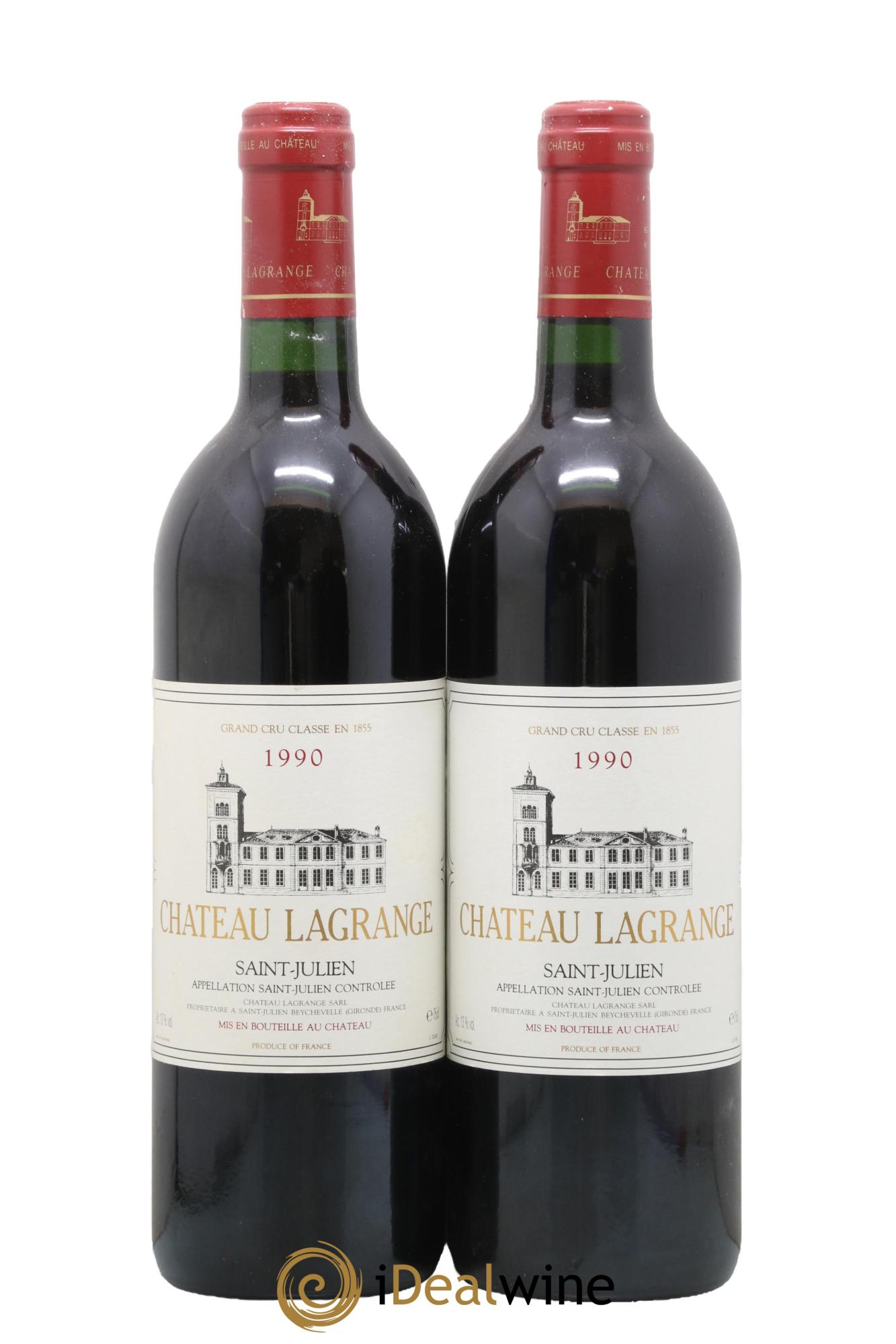 Château Lagrange 3ème Grand Cru Classé 1990 - Posten von 2 Flaschen - 0