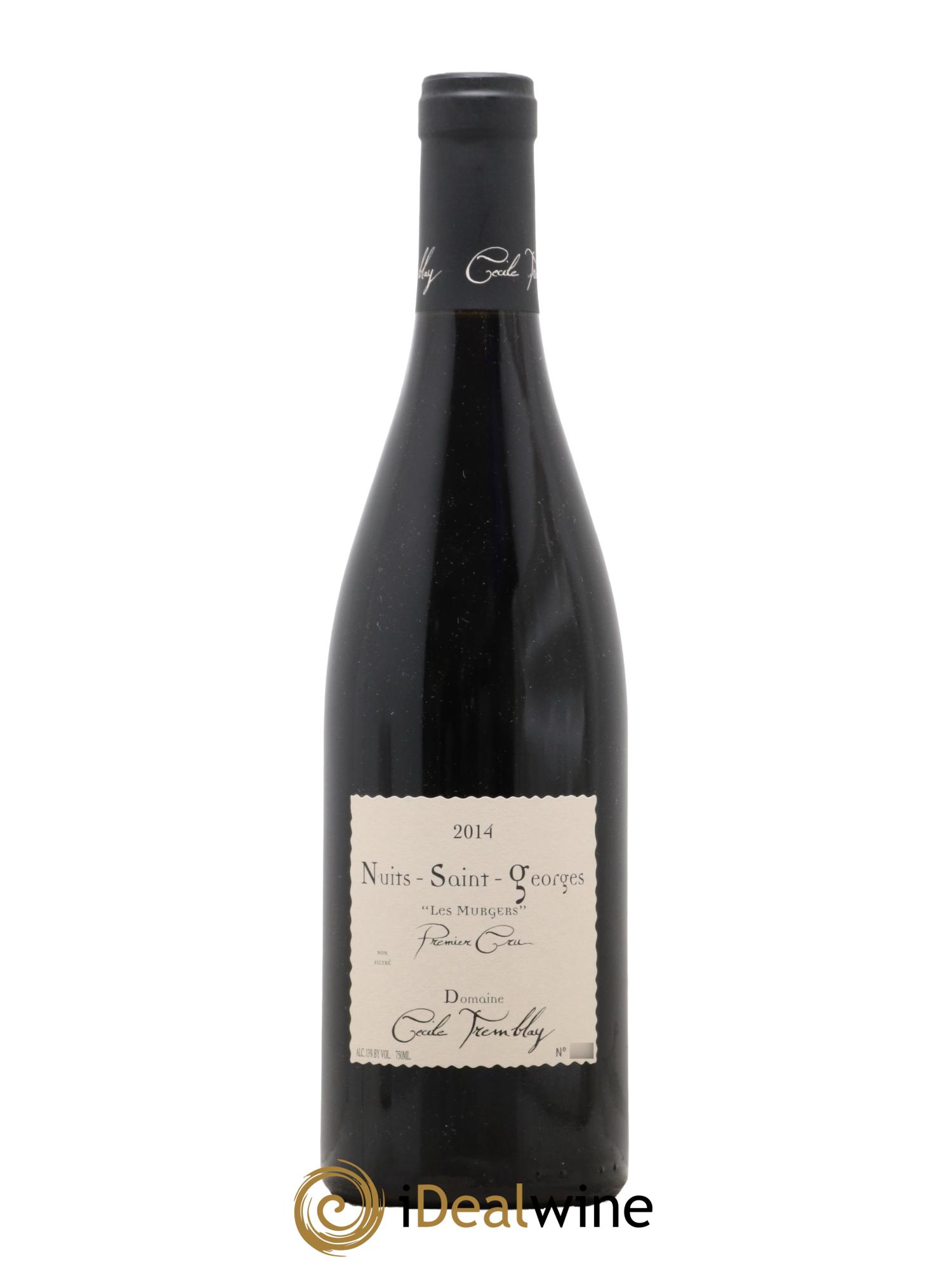 Nuits Saint-Georges 1er Cru Les Murgers Cécile Tremblay 2014 - Posten von 1 Flasche - 0