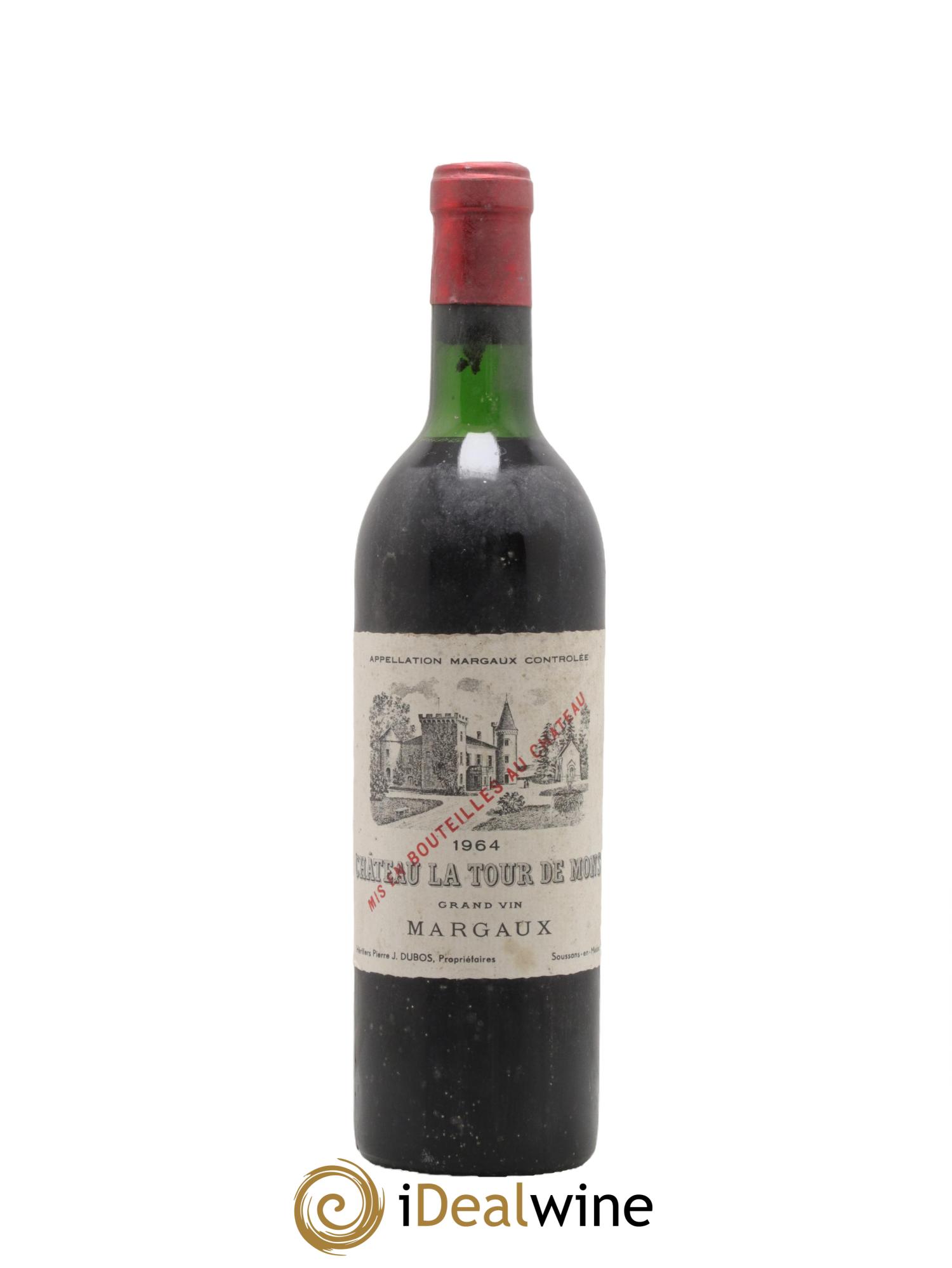 Château la Tour de Mons Cru Bourgeois 1964 - Posten von 1 Flasche - 0