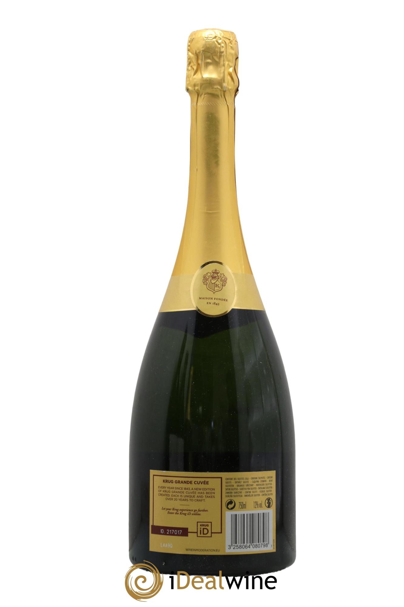 Grande Cuvée - 166ème édition Krug - Lot de 1 bouteille - 1