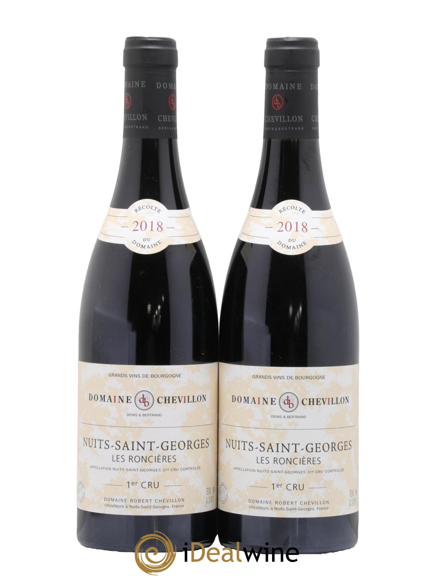 Nuits Saint-Georges 1er Cru Les Roncières Robert Chevillon 2018 - Lotto di 2 bottiglie - 0