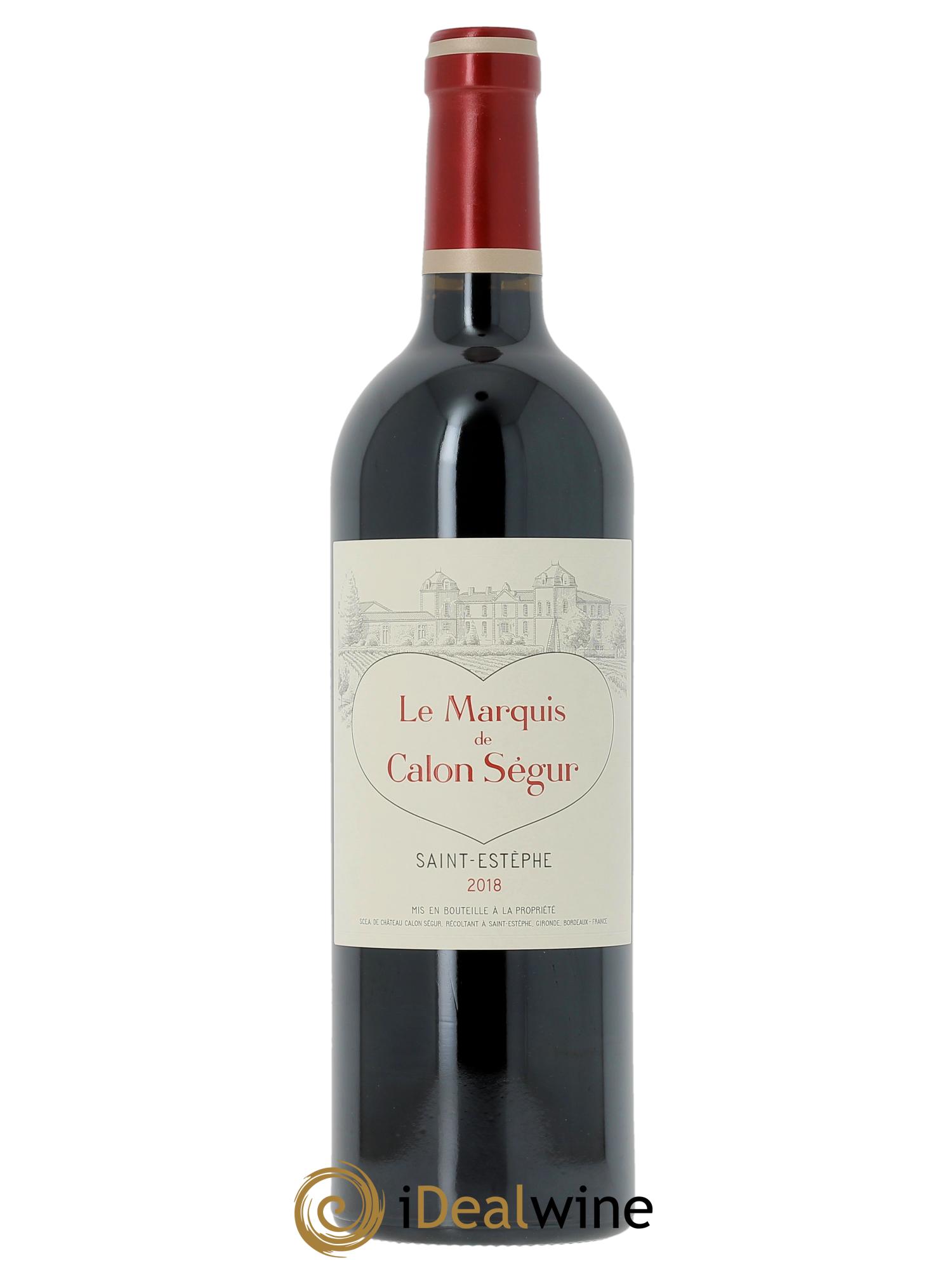 Marquis de Calon Second Vin (Cassetta in legno a partire da  6 bts) 2018 - Lotto di 1 bottiglia - 0