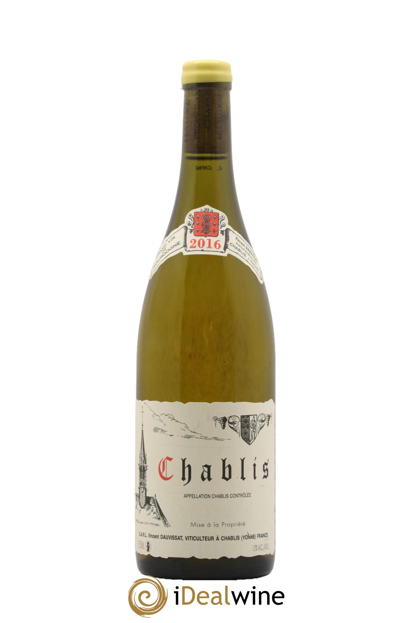 Chablis Vincent Dauvissat (Domaine)  2016 - Lot of 1 bottle - 0