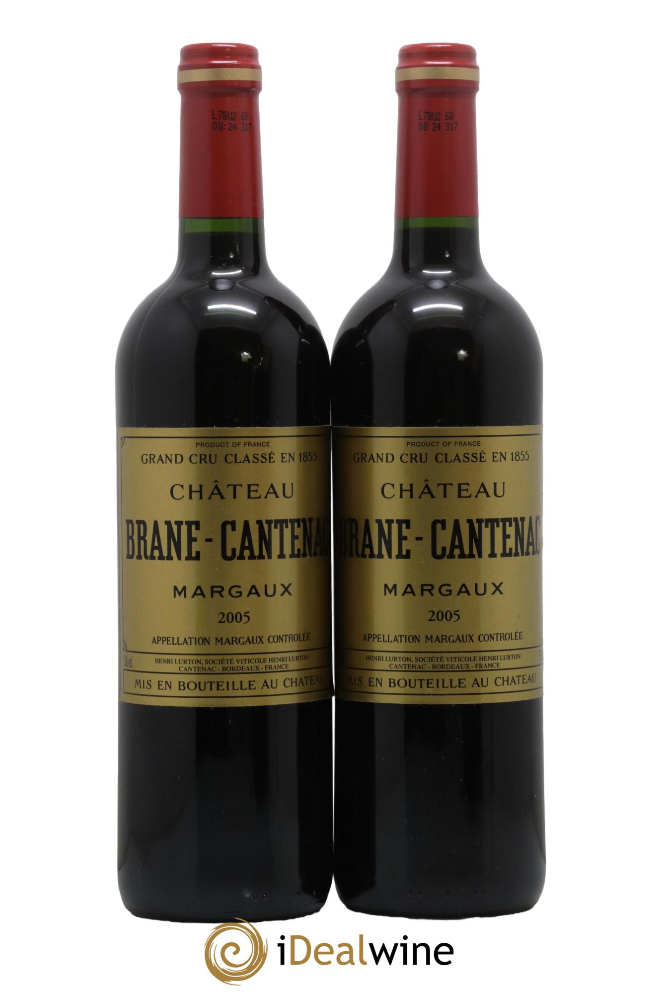 Château Brane Cantenac 2ème Grand Cru Classé 2005 - Lot de 2 bouteilles - 0