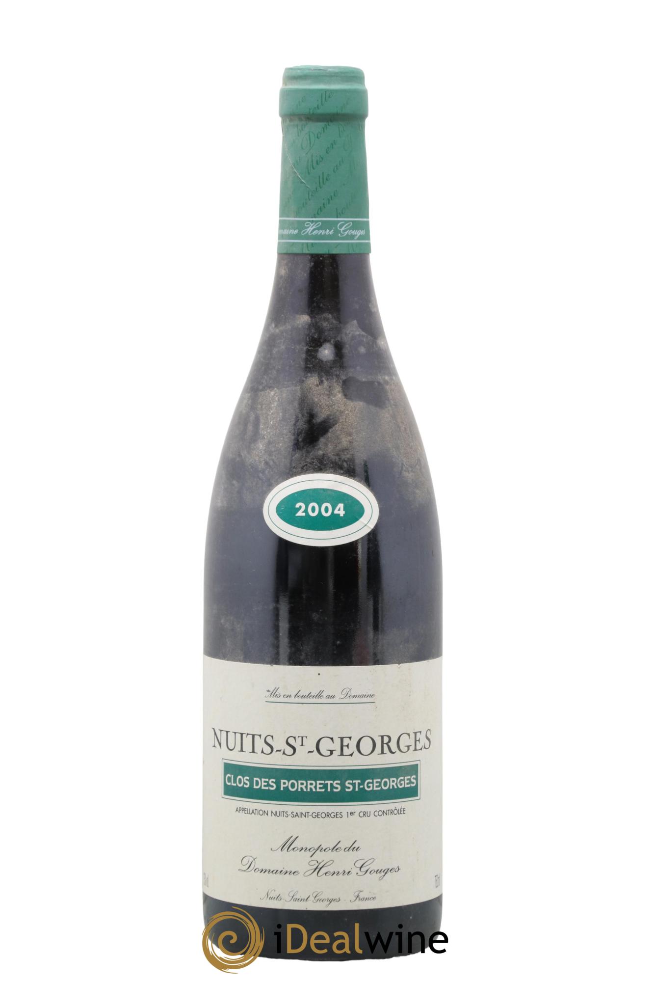 Nuits Saint-Georges 1er Cru Clos des Porrets St Georges Henri Gouges 2004 - Lot of 1 bottle - 0