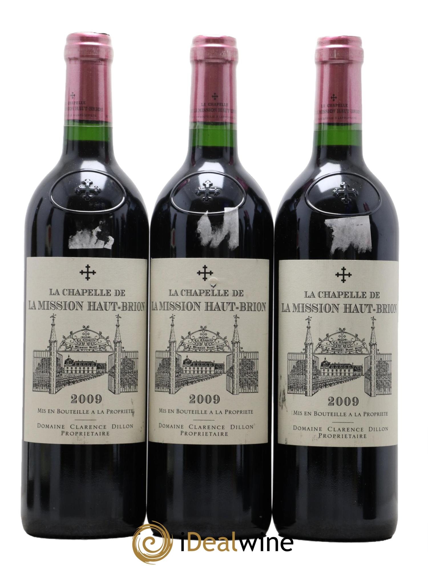 La Chapelle de La Mission Haut-Brion Second Vin  2009 - Lot of 3 bottles - 0