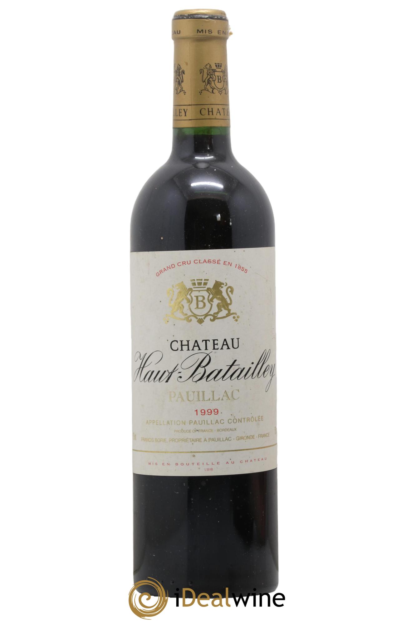 Château Haut Batailley 5ème Grand Cru Classé 1999 - Lot de 1 bouteille - 0