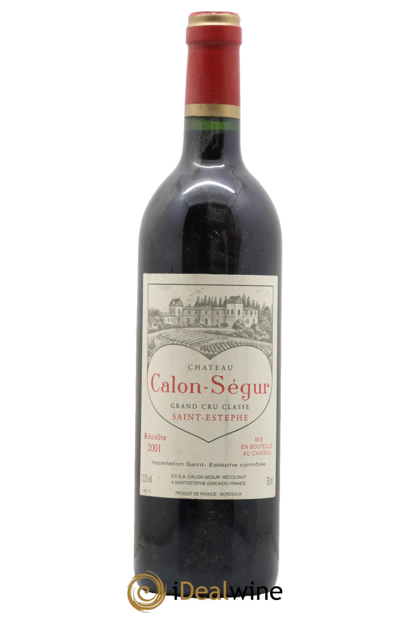 Château Calon Ségur 3ème Grand Cru Classé 2001 - Lot de 1 bouteille - 0