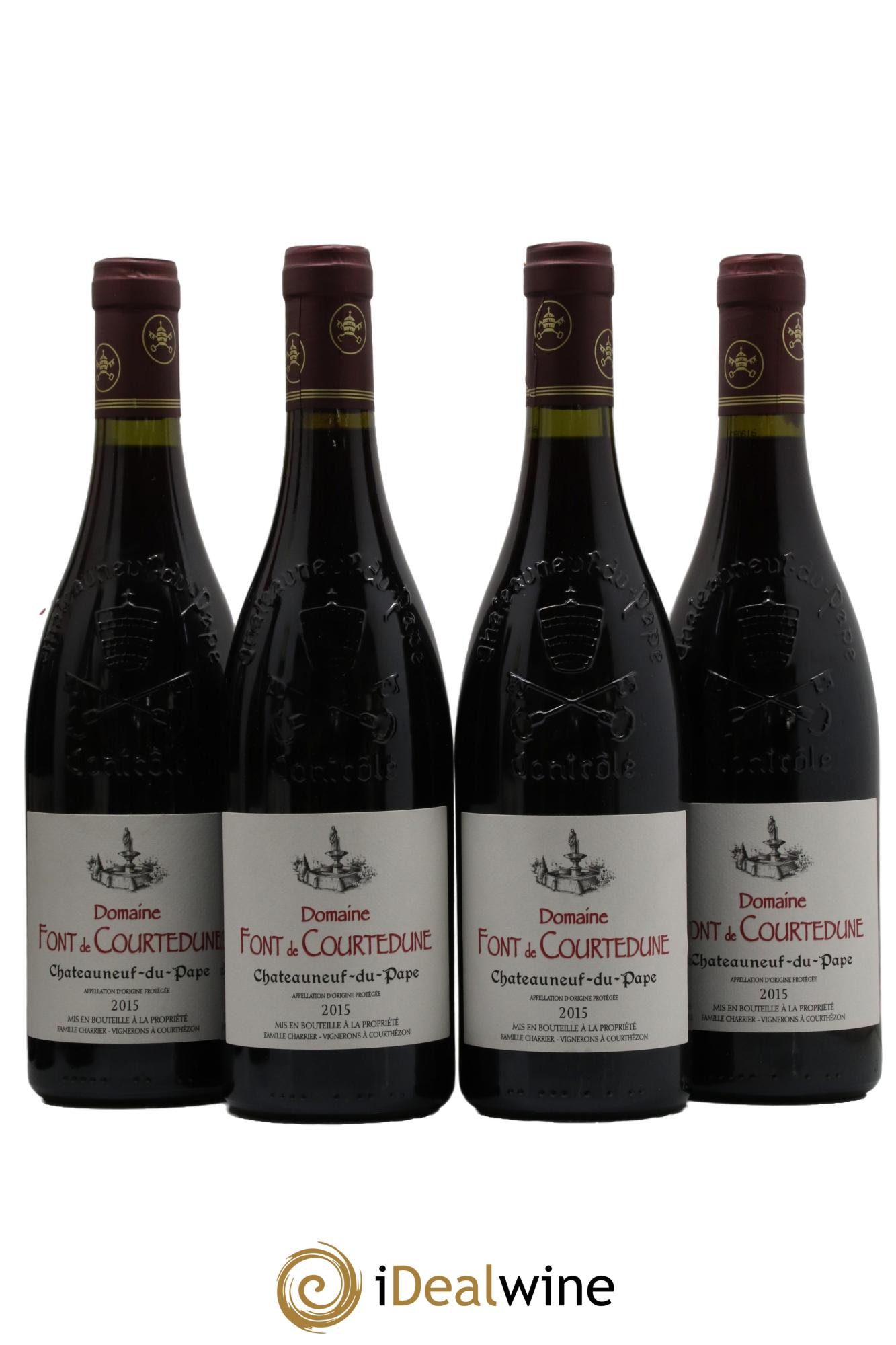 Châteauneuf-du-Pape Domaine Font de Courtedune 2015 - Lot de 4 bouteilles - 0