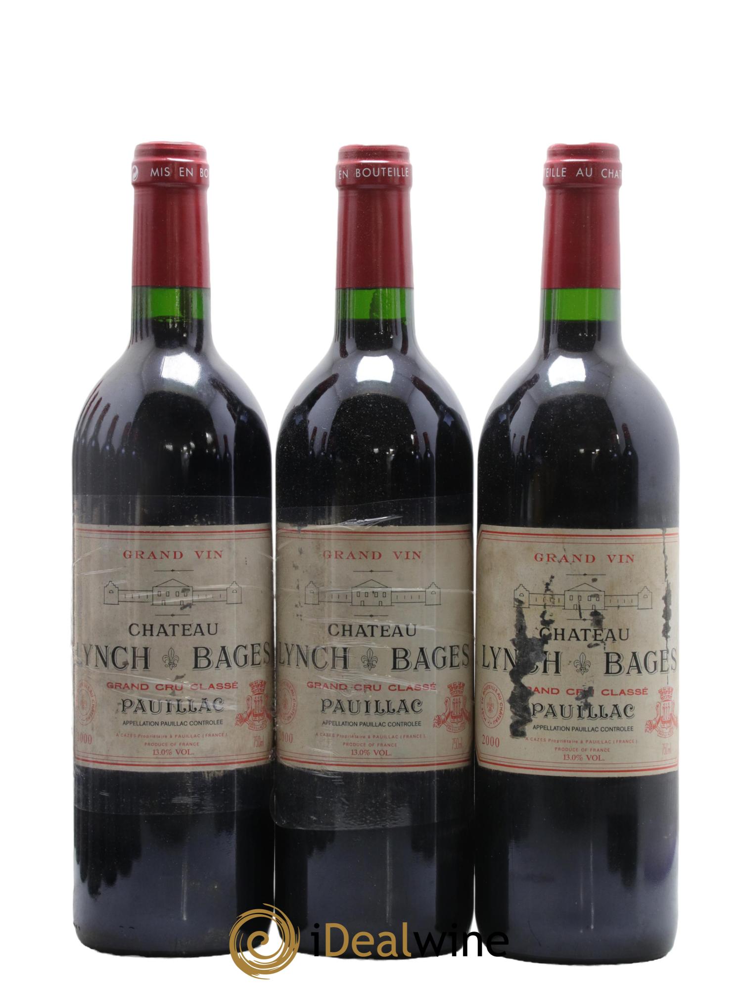 Château Lynch Bages 5ème Grand Cru Classé 2000 - Lot de 12 bouteilles - 1