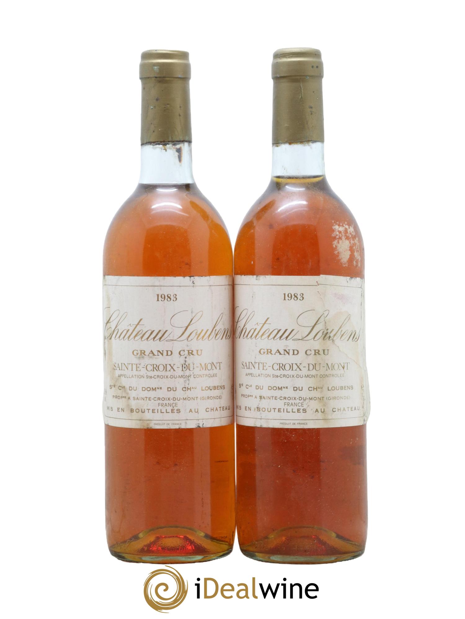 Sainte-Croix-du-Mont Chateau Loubens 1983 - Lot of 2 bottles - 0