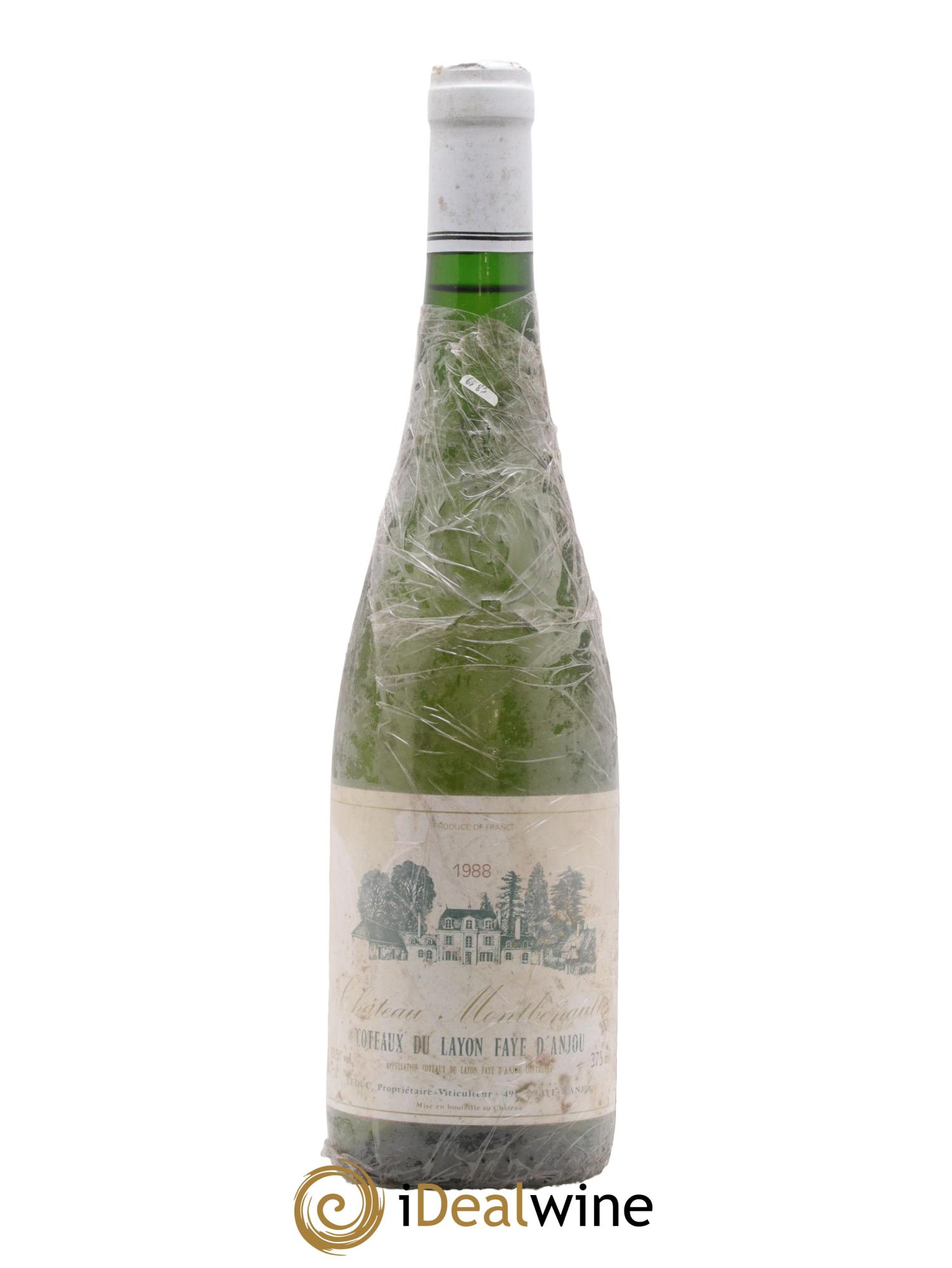 Coteaux du Layon Château Montbenault Coteaux Du Layon Faye D'Anjou 1988 - Posten von 1 Flasche - 0