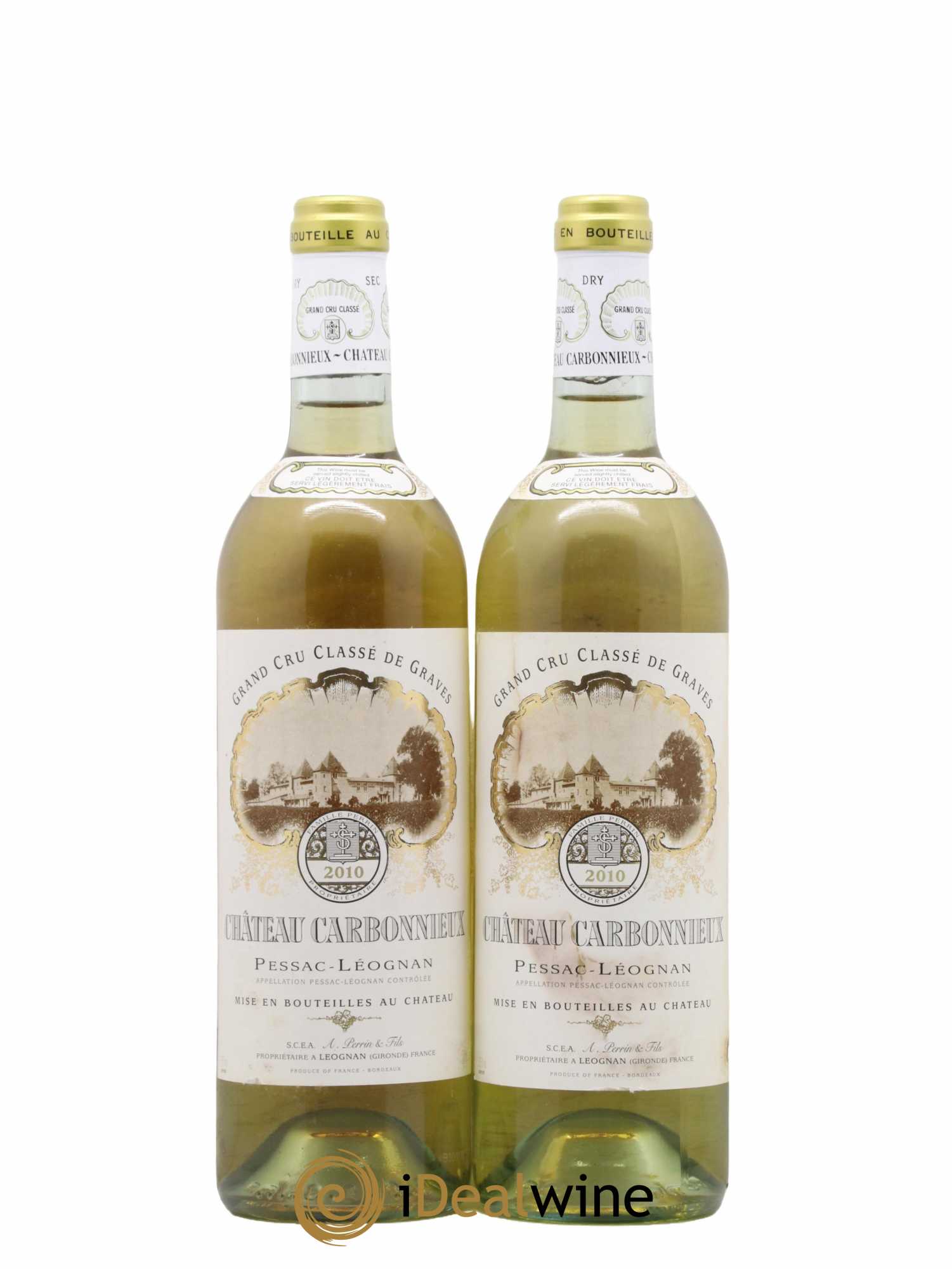 Château Carbonnieux Cru Classé de Graves 2010 - Lot de 2 bouteilles - 0