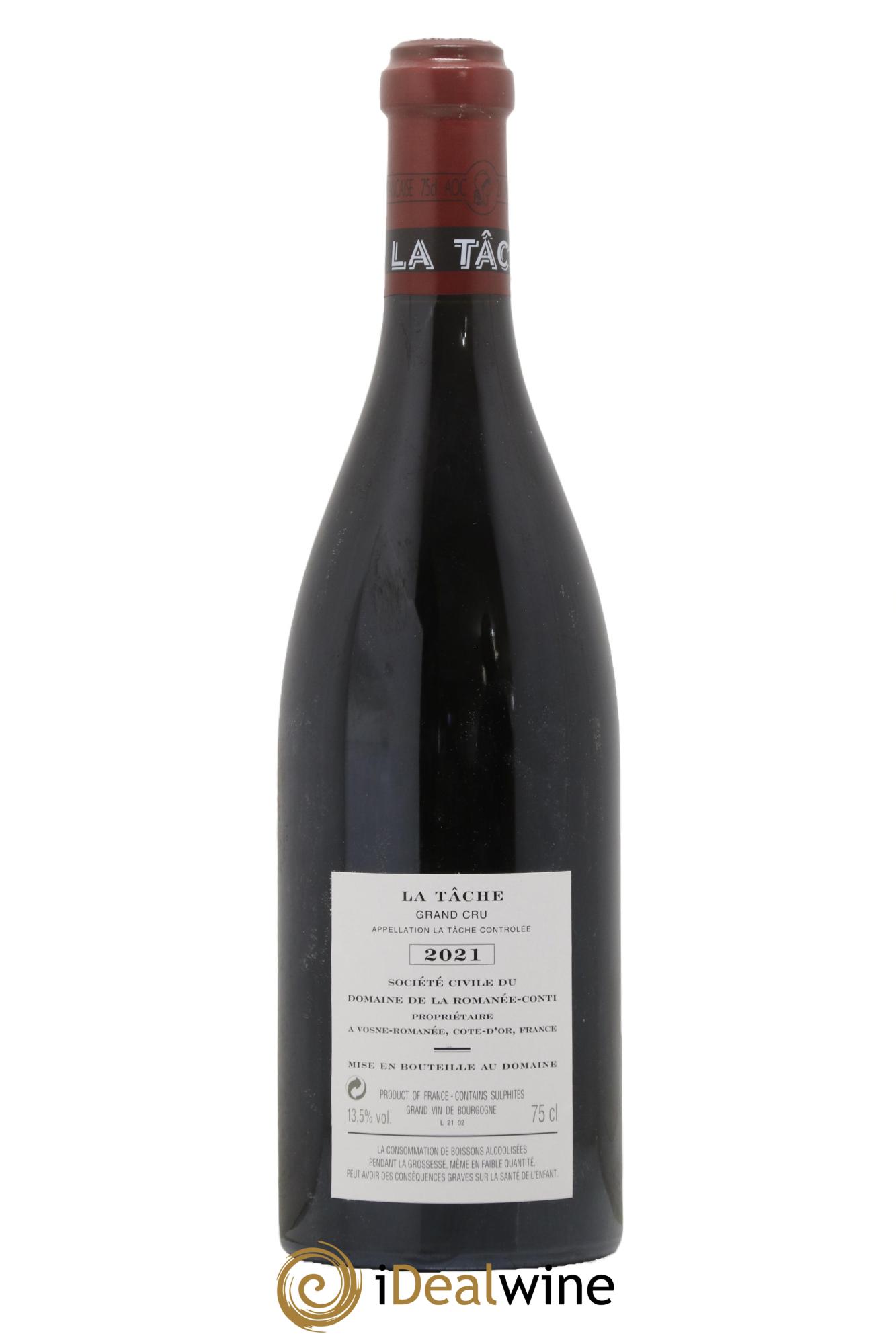 La Tâche Grand Cru Domaine de la Romanée-Conti 2021 - Lot de 1 bouteille - 1