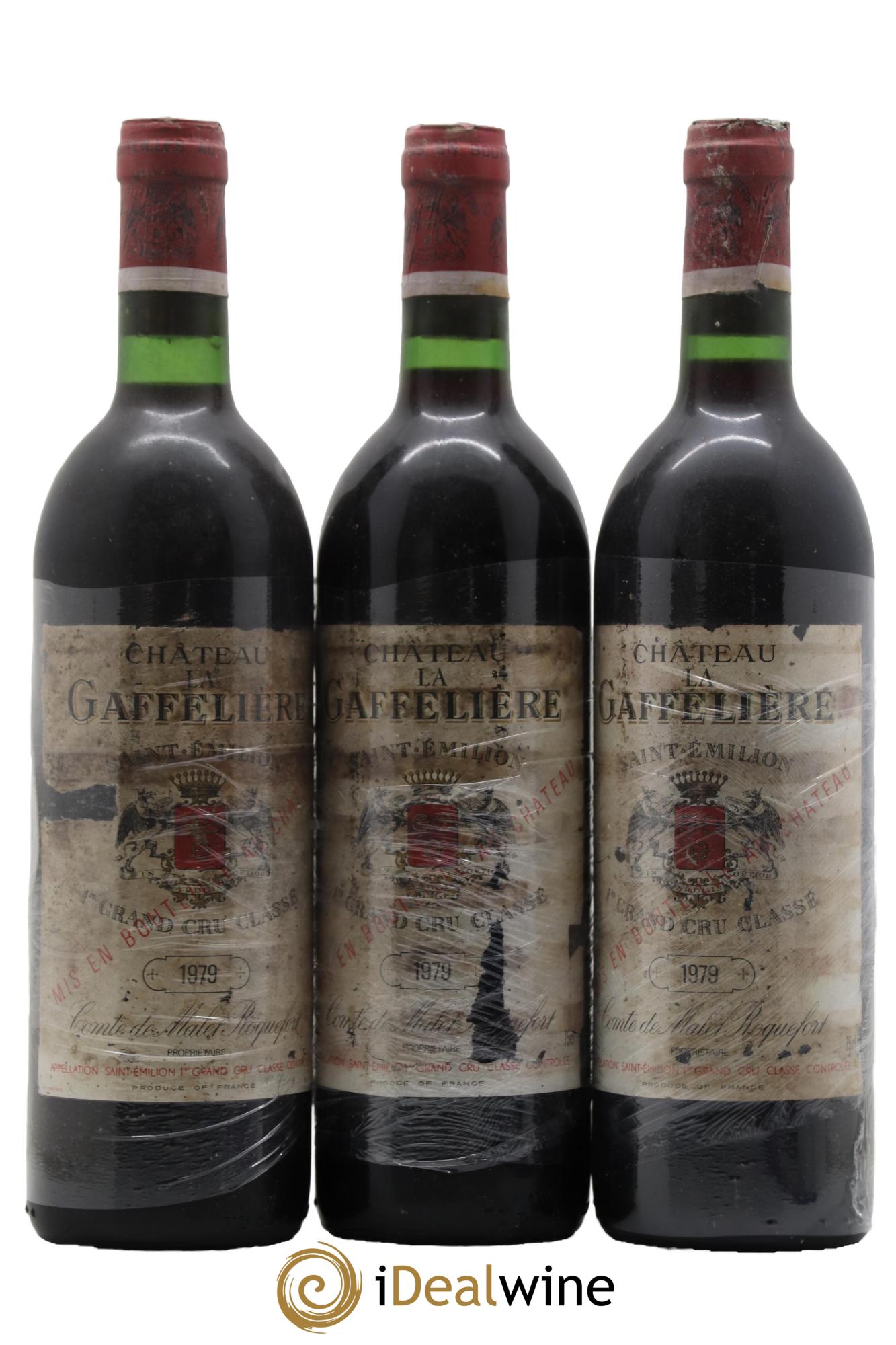 Château la Gaffelière 1er Grand Cru Classé B  1979 - Lotto di 3 bottiglie - 0