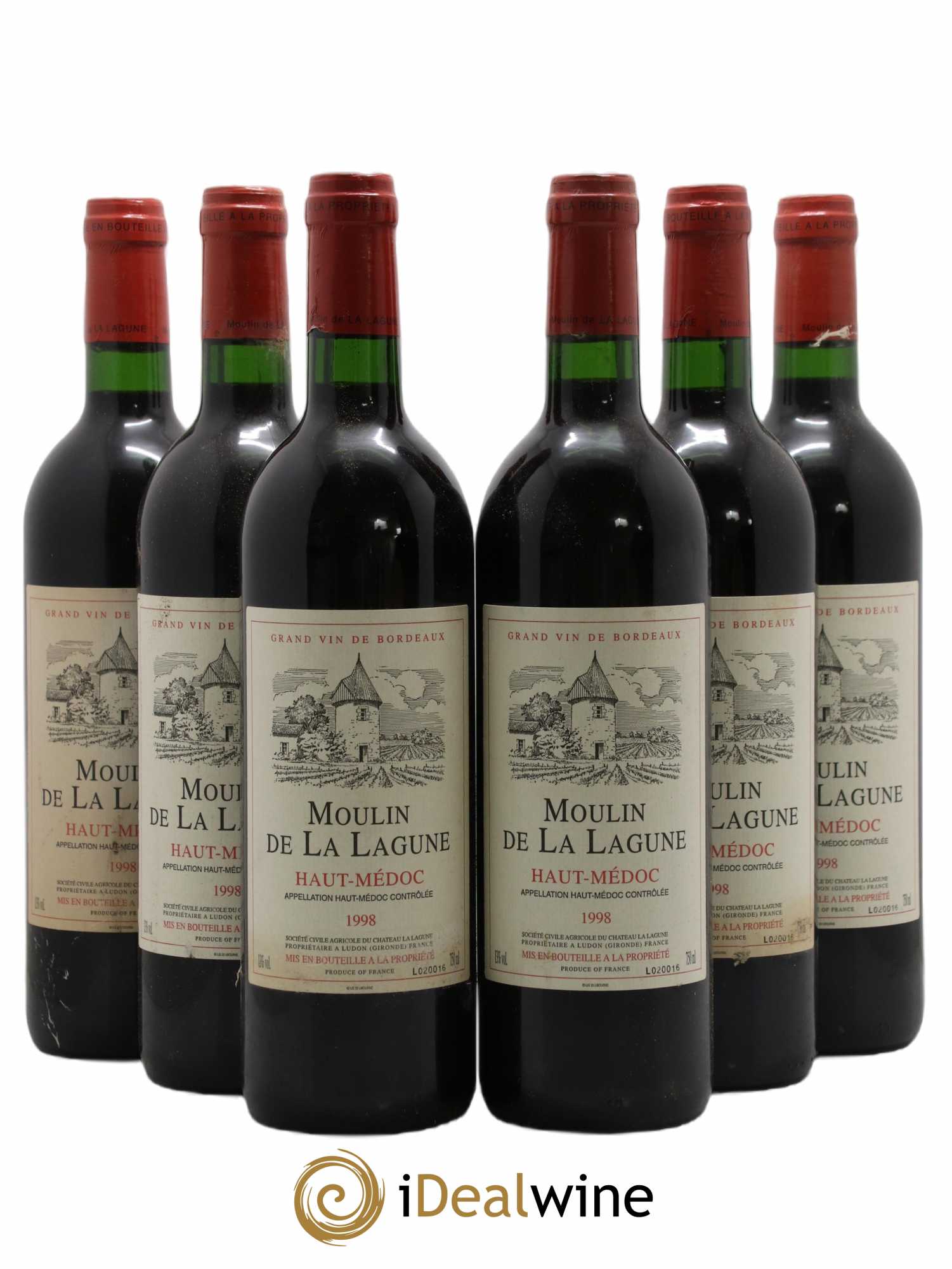 Moulin de La Lagune Second Vin 1998 - Lot de 6 bouteilles - 0