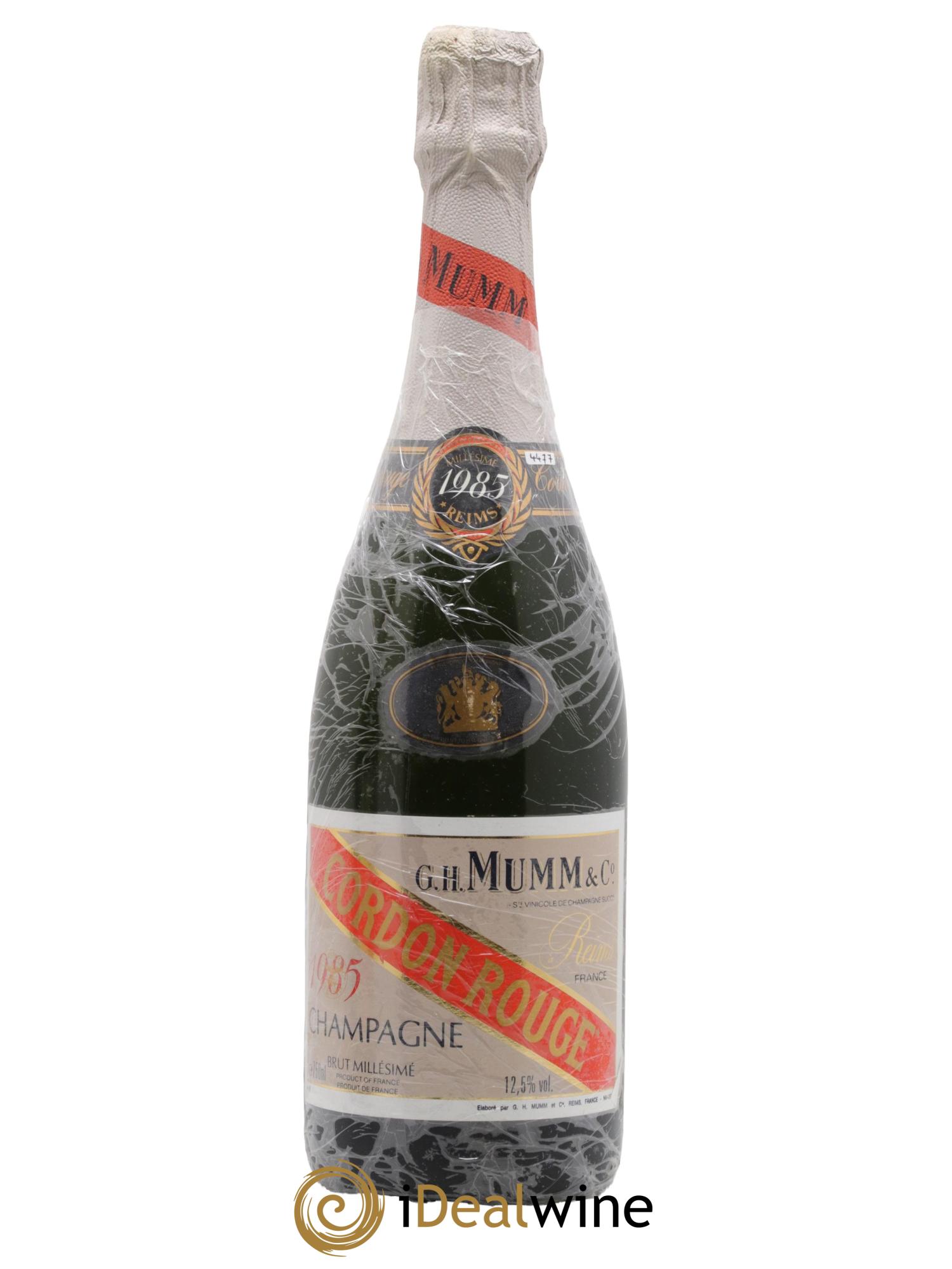 Cordon Rouge Mumm 1985 - Lot de 1 bouteille - 0